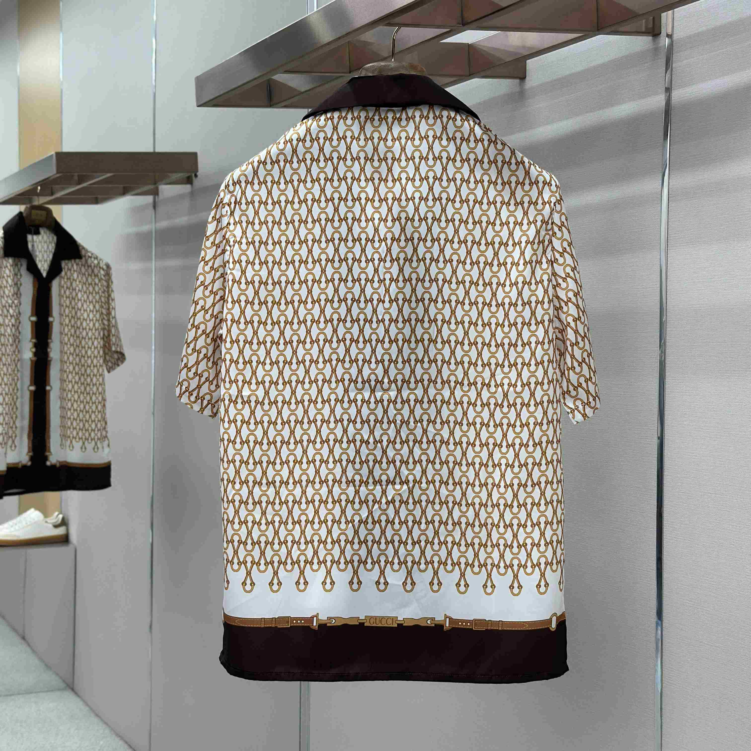 Gucci Printed Silk Twill Bowling Shirt - DesignerGu