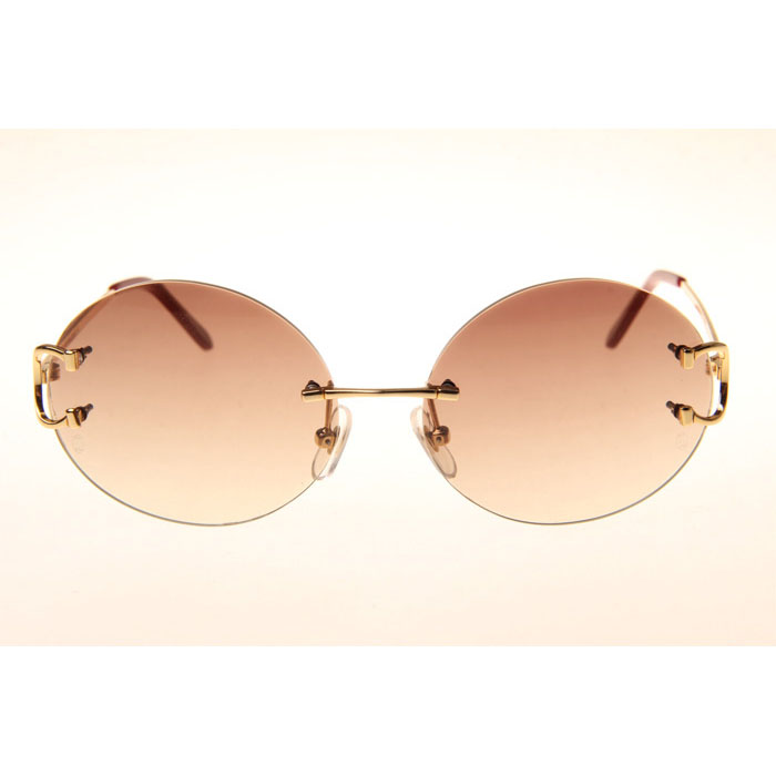 Cartier CT 4193832 Sunglasses In Gold Gradient Brown - DesignerGu