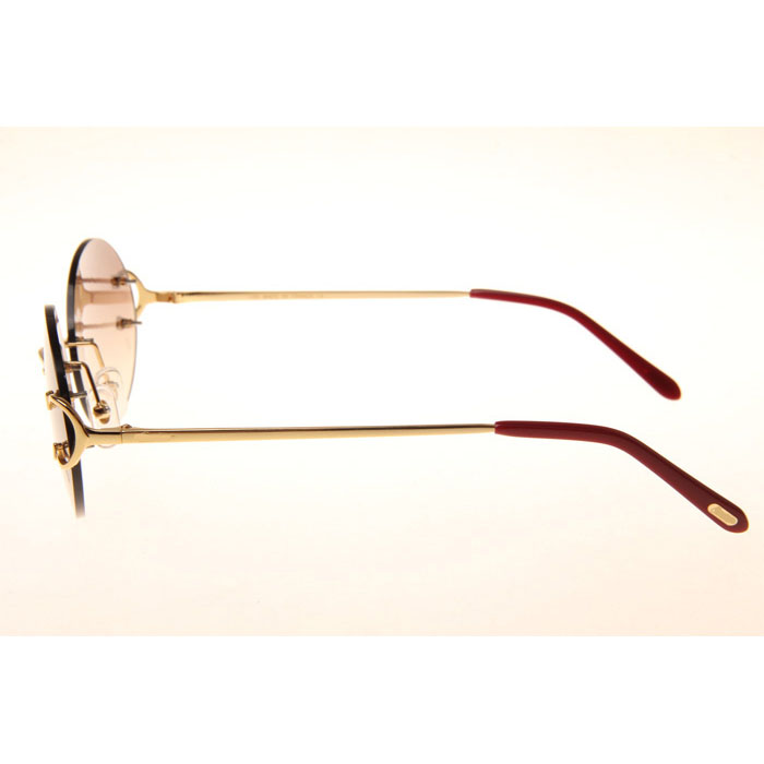 Cartier CT 4193832 Sunglasses In Gold Gradient Brown - DesignerGu