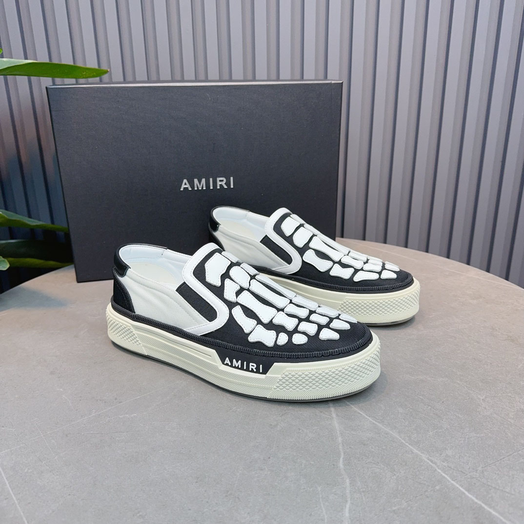 Amiri Skel Top Slip-On 'Black White' - DesignerGu
