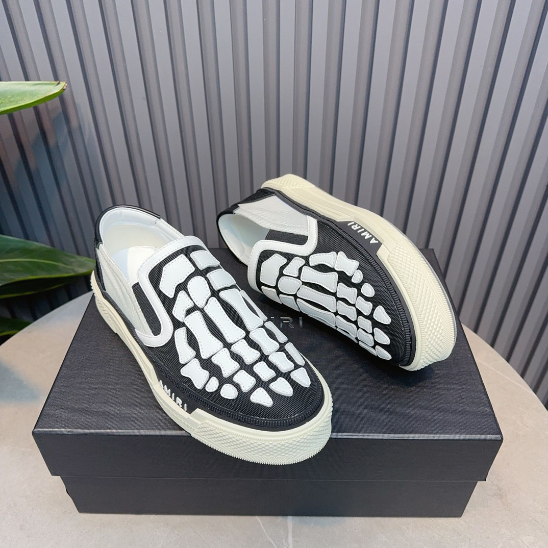 Amiri Skel Top Slip-On 'Black White' - DesignerGu