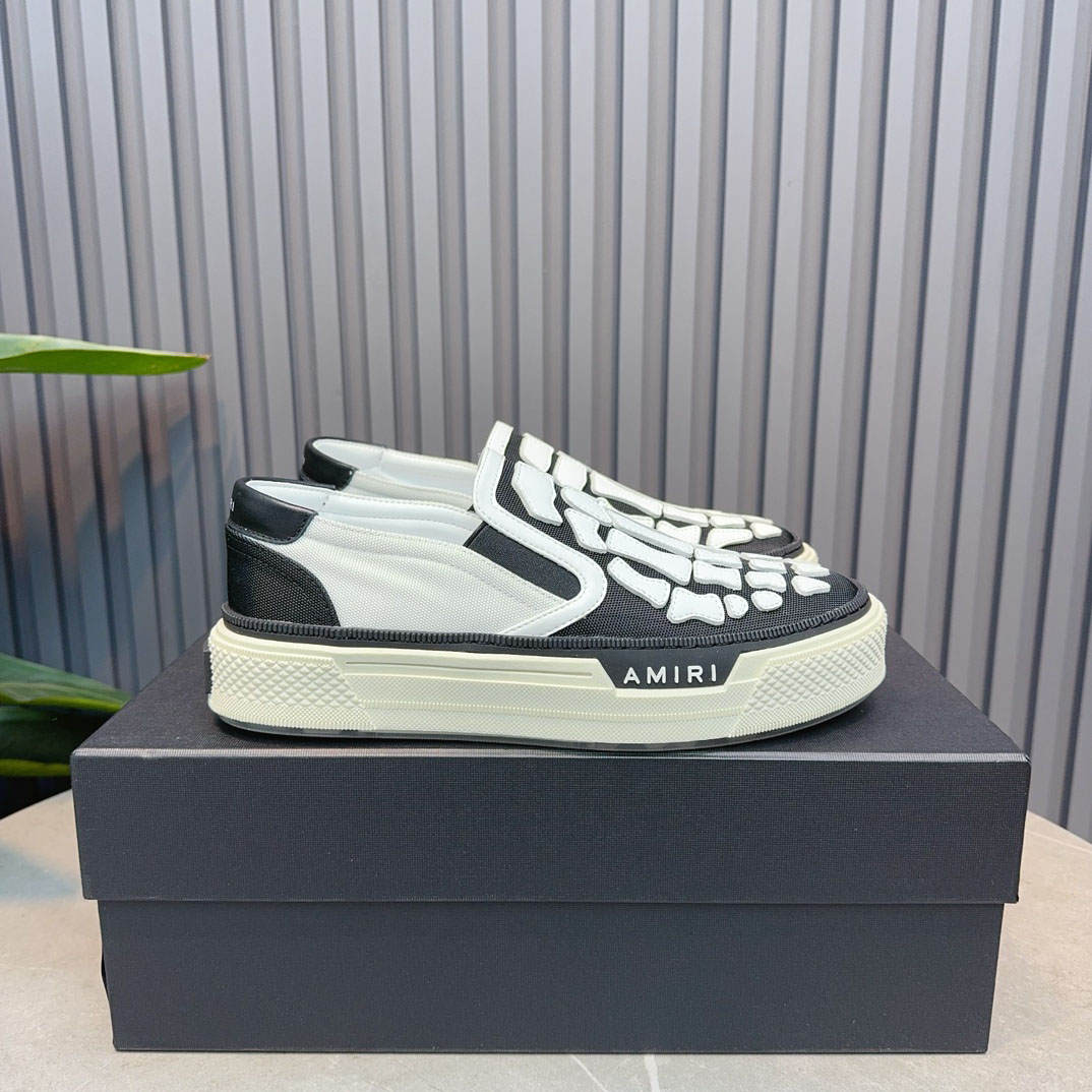 Amiri Skel Top Slip-On 'Black White' - DesignerGu