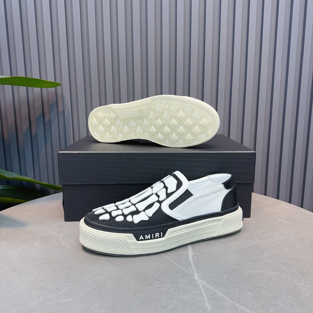 Amiri Skel Top Slip-On 'Black White' - DesignerGu