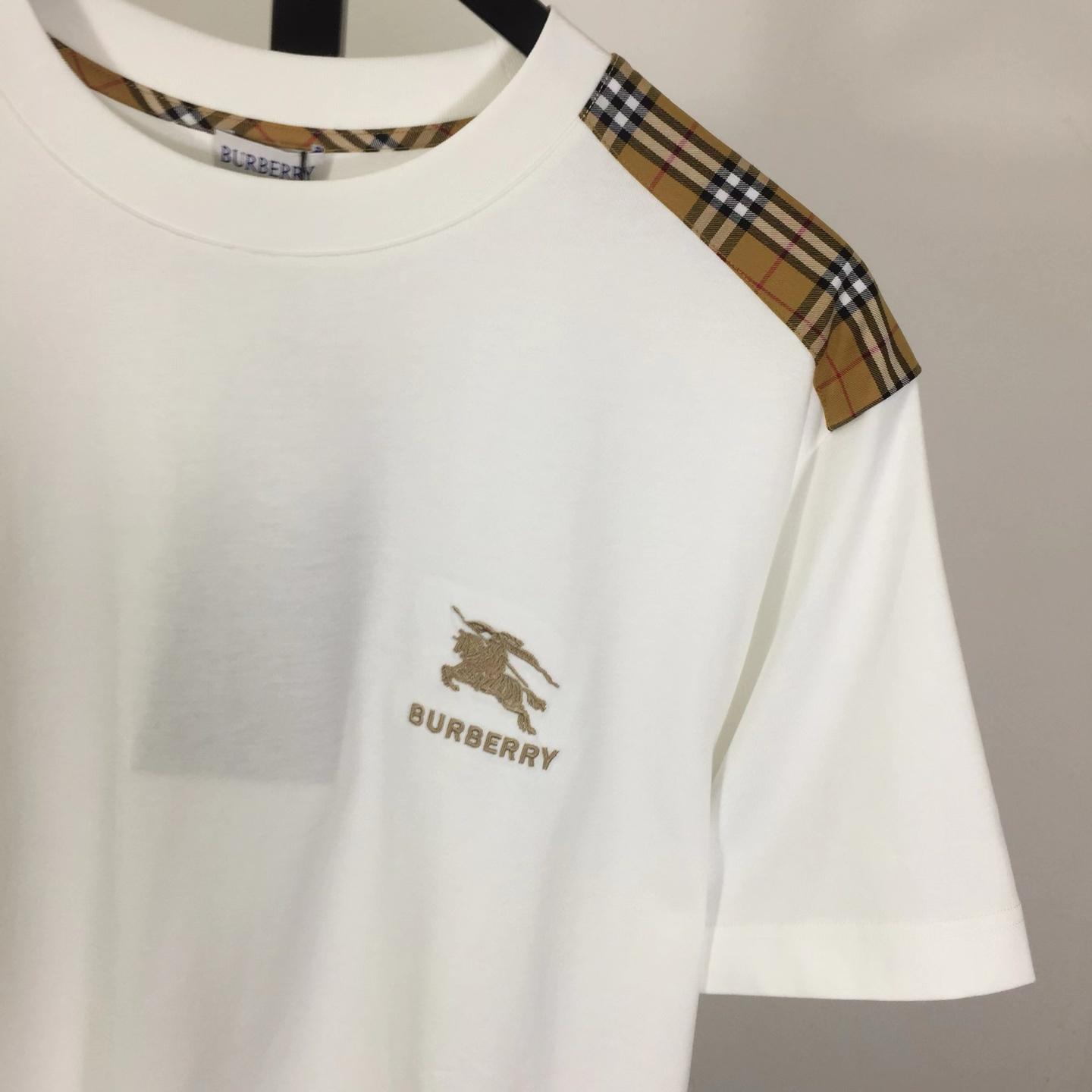 Burberry Check Cotton T-shirt - DesignerGu