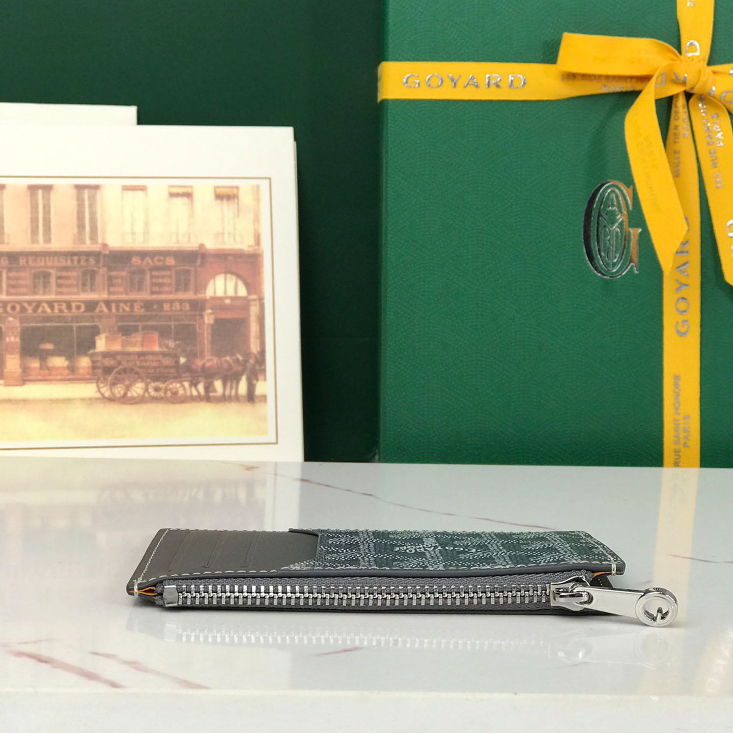 Goyard Bourbon Zipped Card Holder - DesignerGu