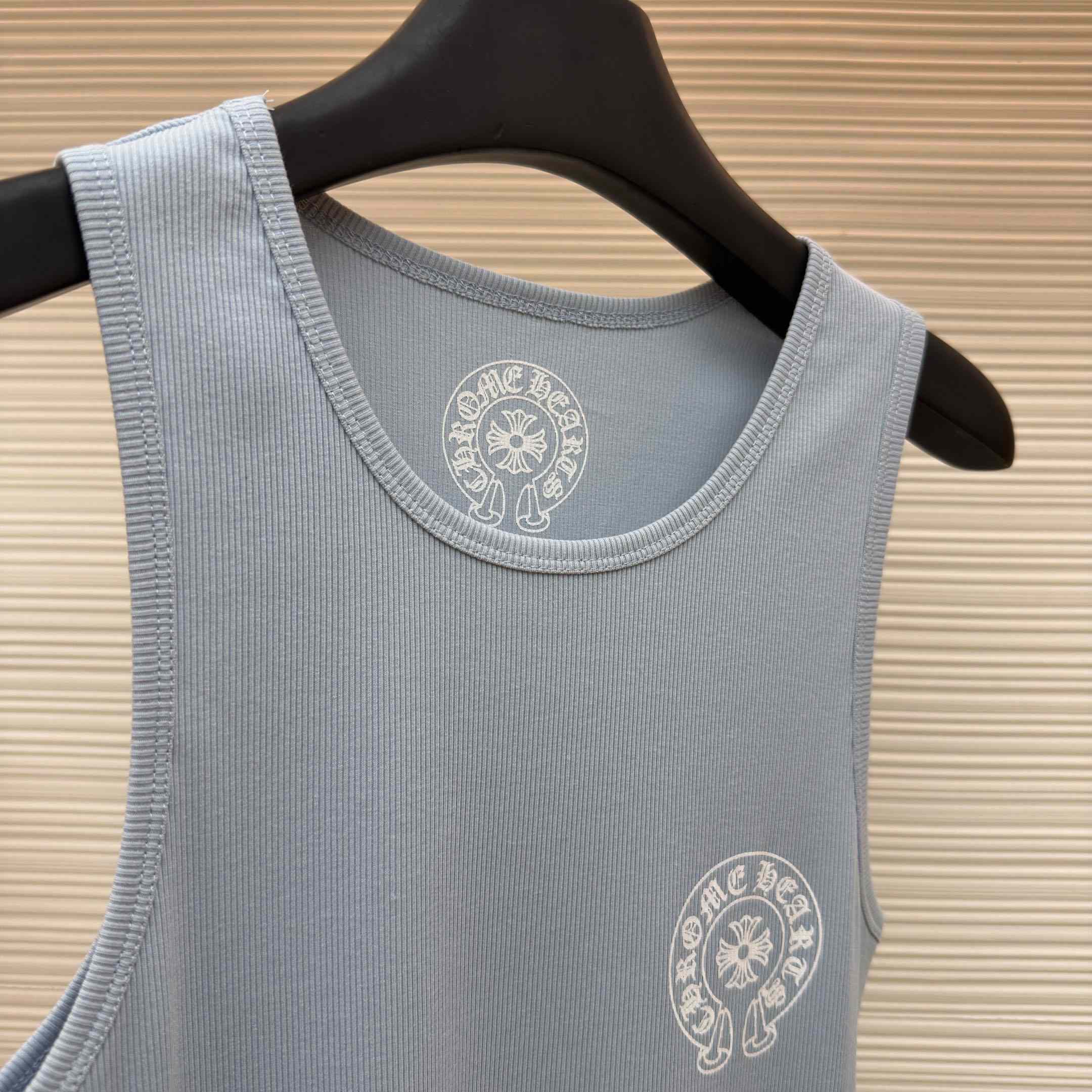 Chrome Hearts Rib Tank 'Baby Blue' - DesignerGu