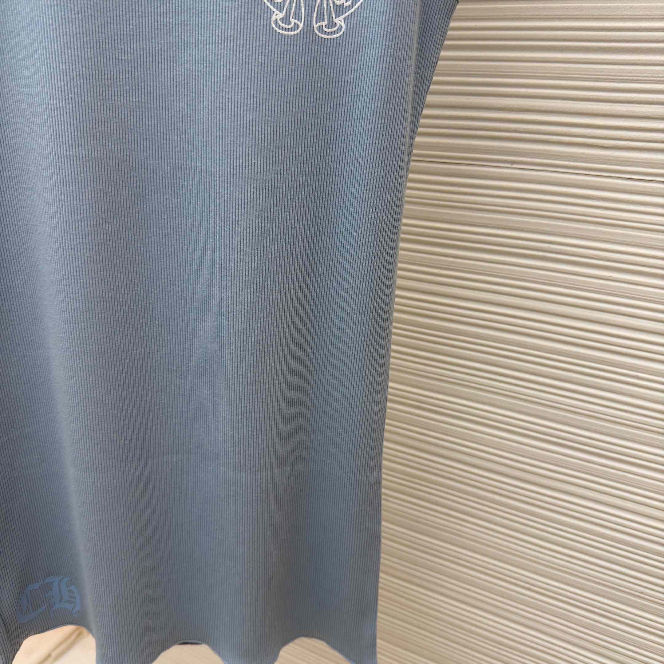 Chrome Hearts Rib Tank 'Baby Blue' - DesignerGu