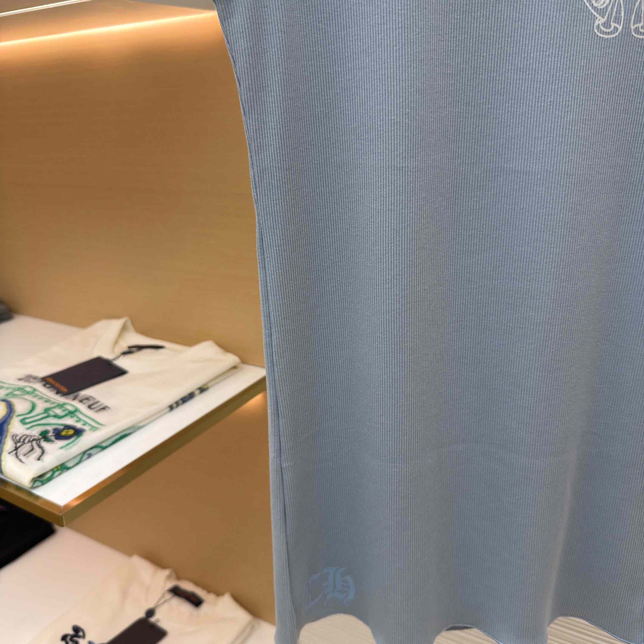 Chrome Hearts Rib Tank 'Baby Blue' - DesignerGu