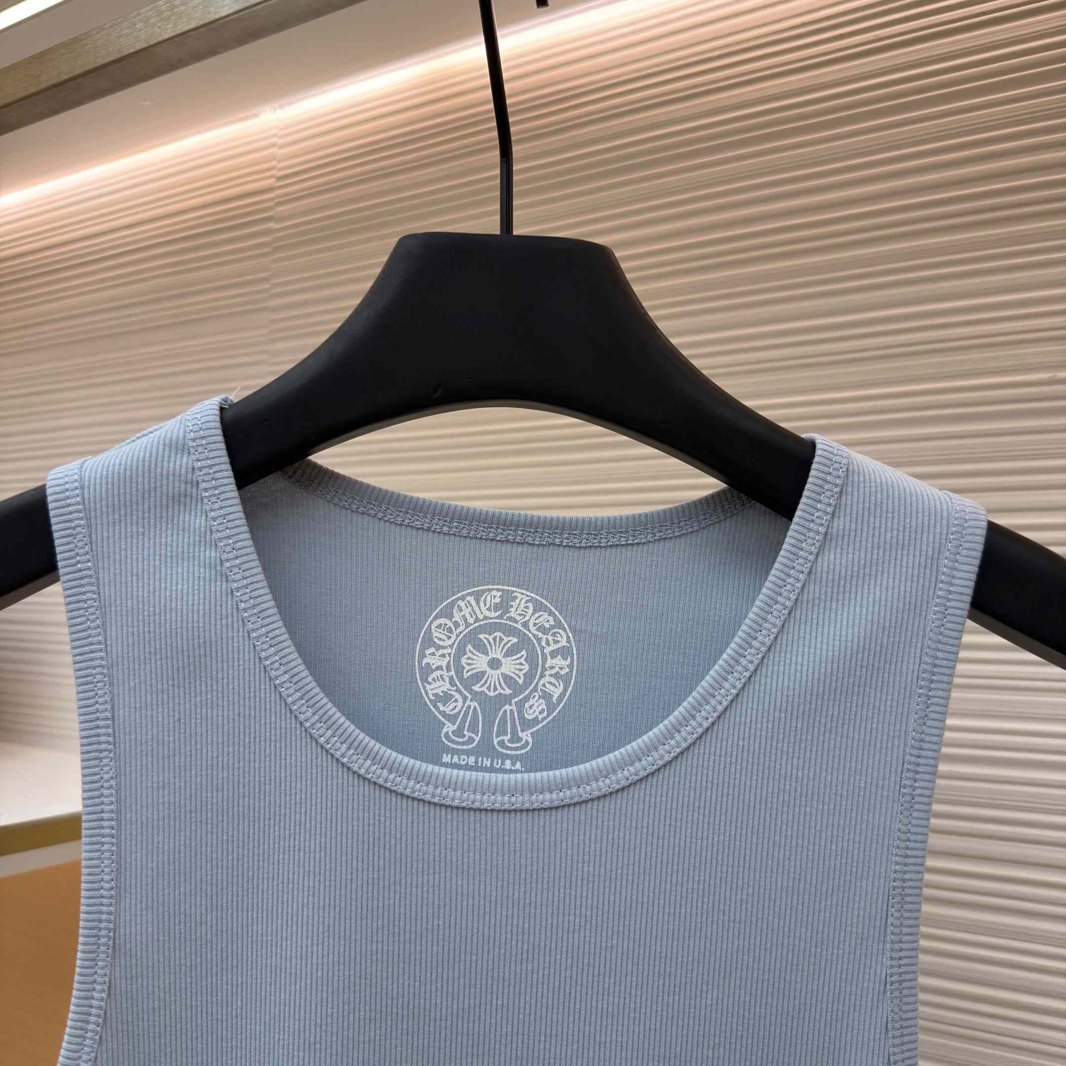 Chrome Hearts Rib Tank 'Baby Blue' - DesignerGu