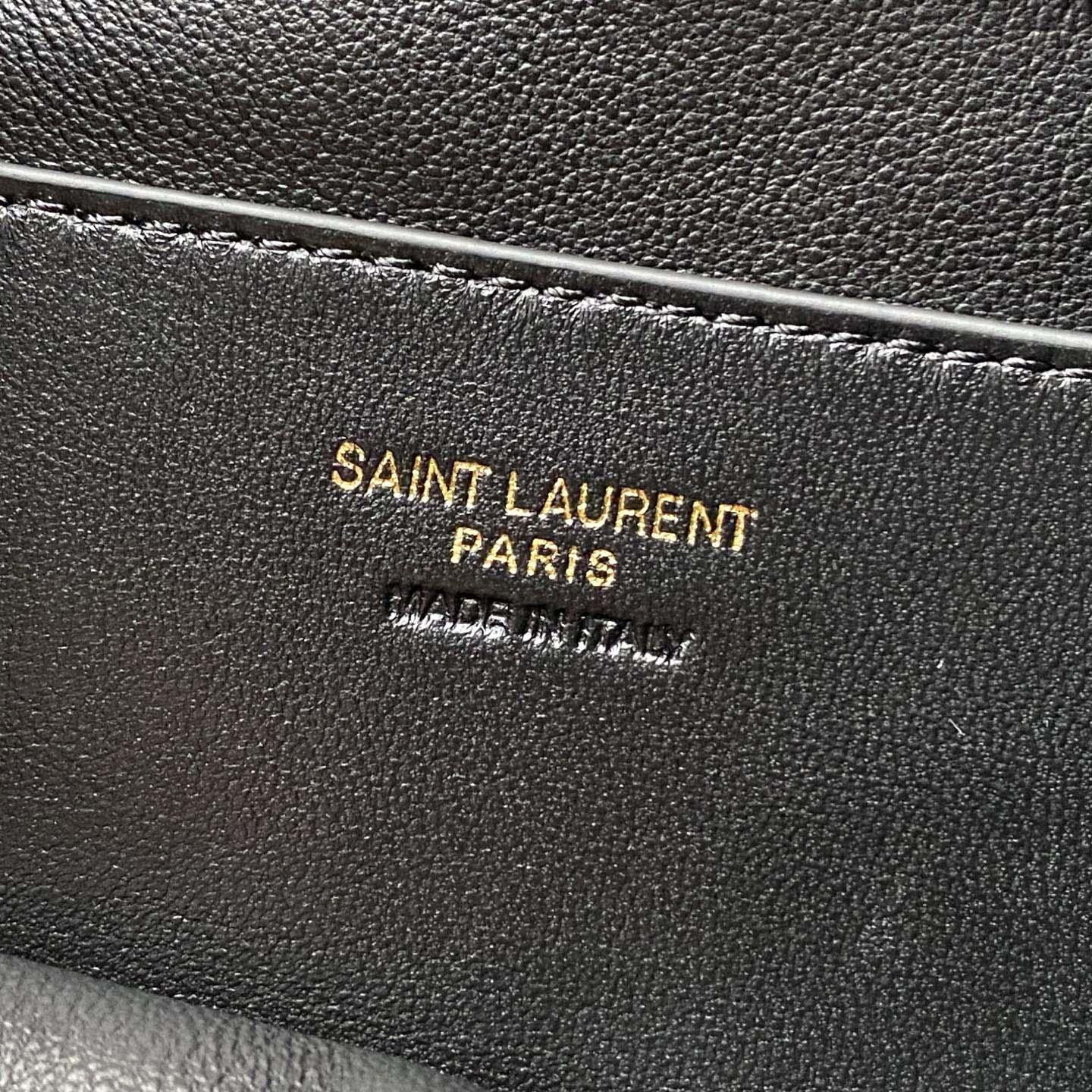 Saint Laurent Cassandre Large Pouch On Chain In Lambskin - DesignerGu