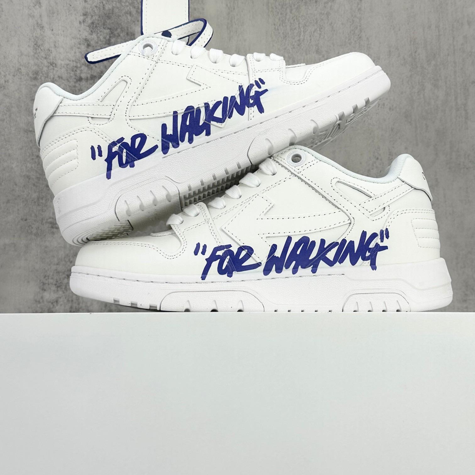 Off-White Out of Office Low 'For Walking - White Blue White Sole' - DesignerGu