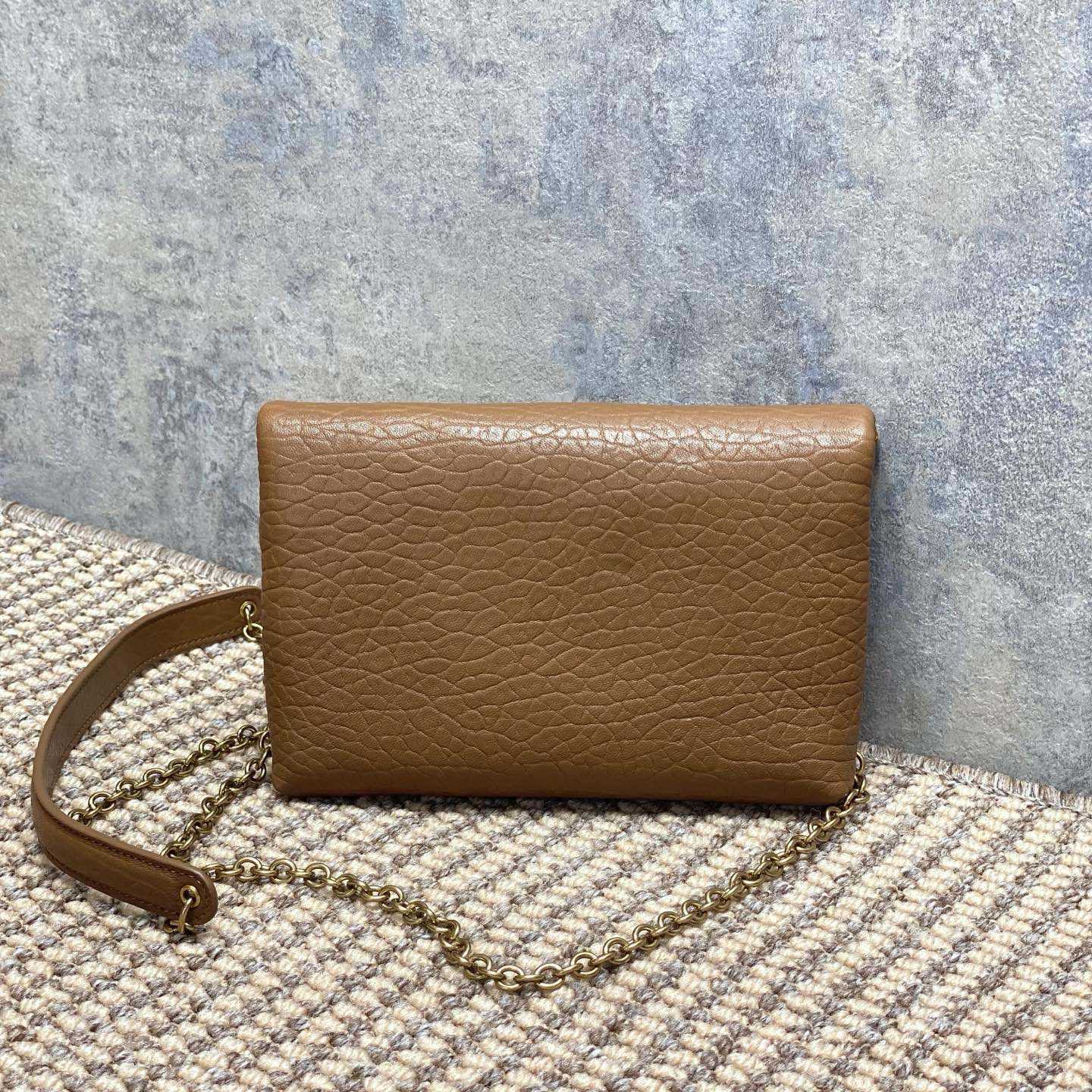 Saint Laurent Cassandre Small Chain Clutch In Lambskin - DesignerGu