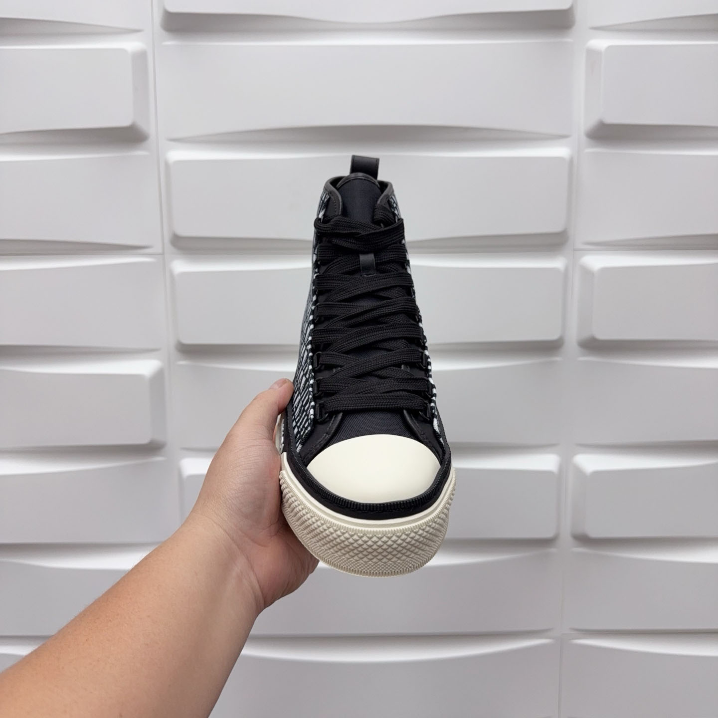 Amiri Court High 'Allover Logo - Black White' - DesignerGu