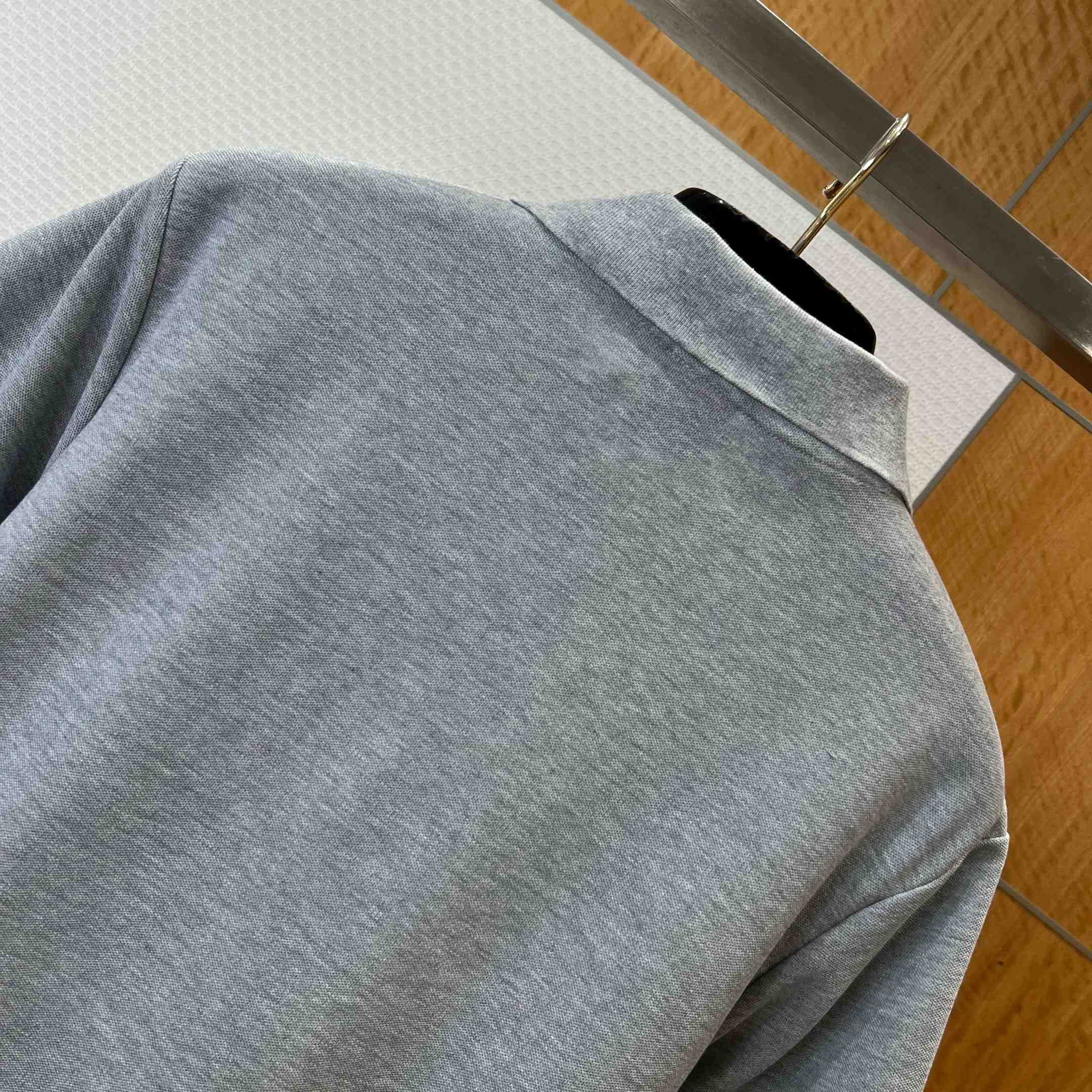 Dior Polo Shirt Gray Cotton Piqué - DesignerGu