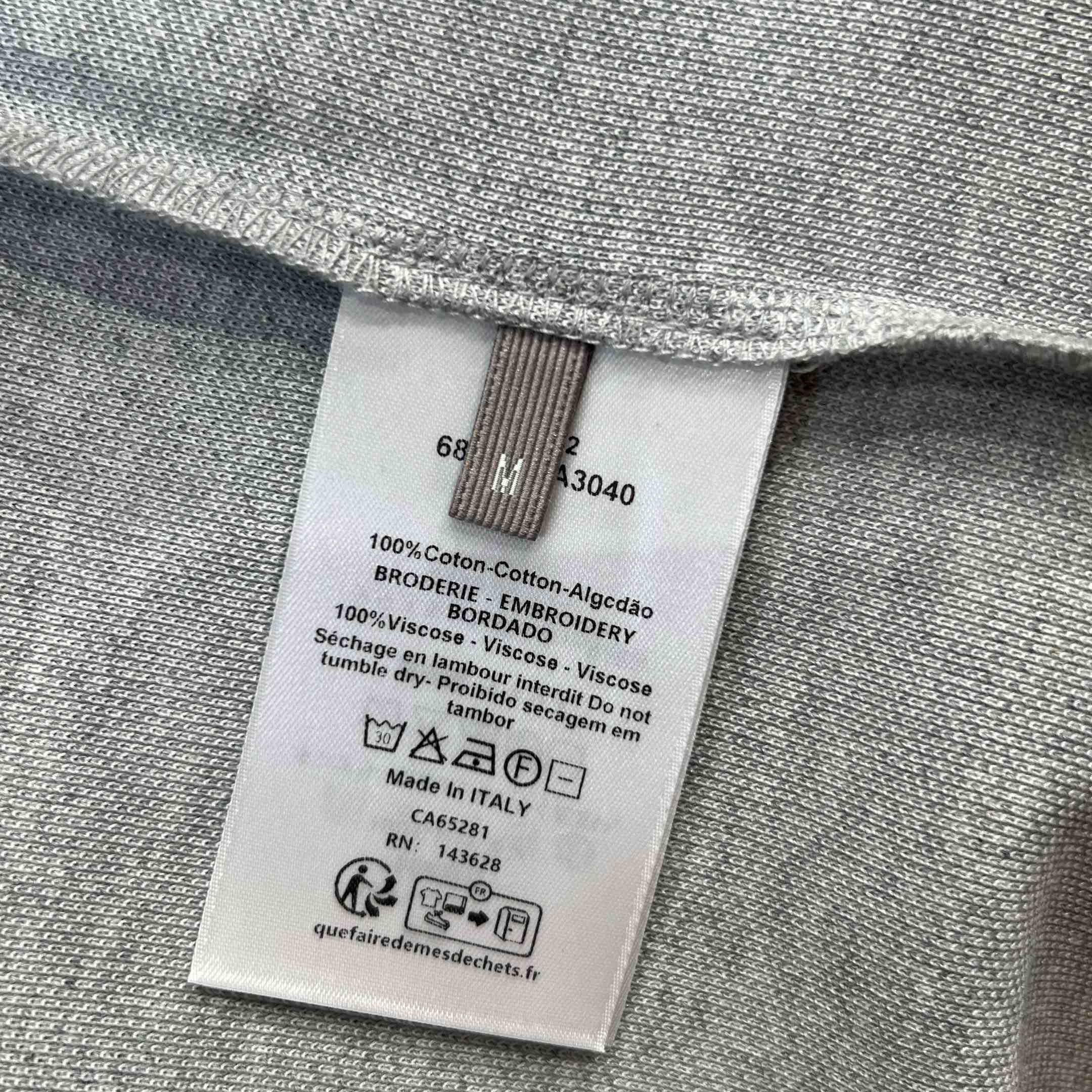 Dior Polo Shirt Gray Cotton Piqué - DesignerGu
