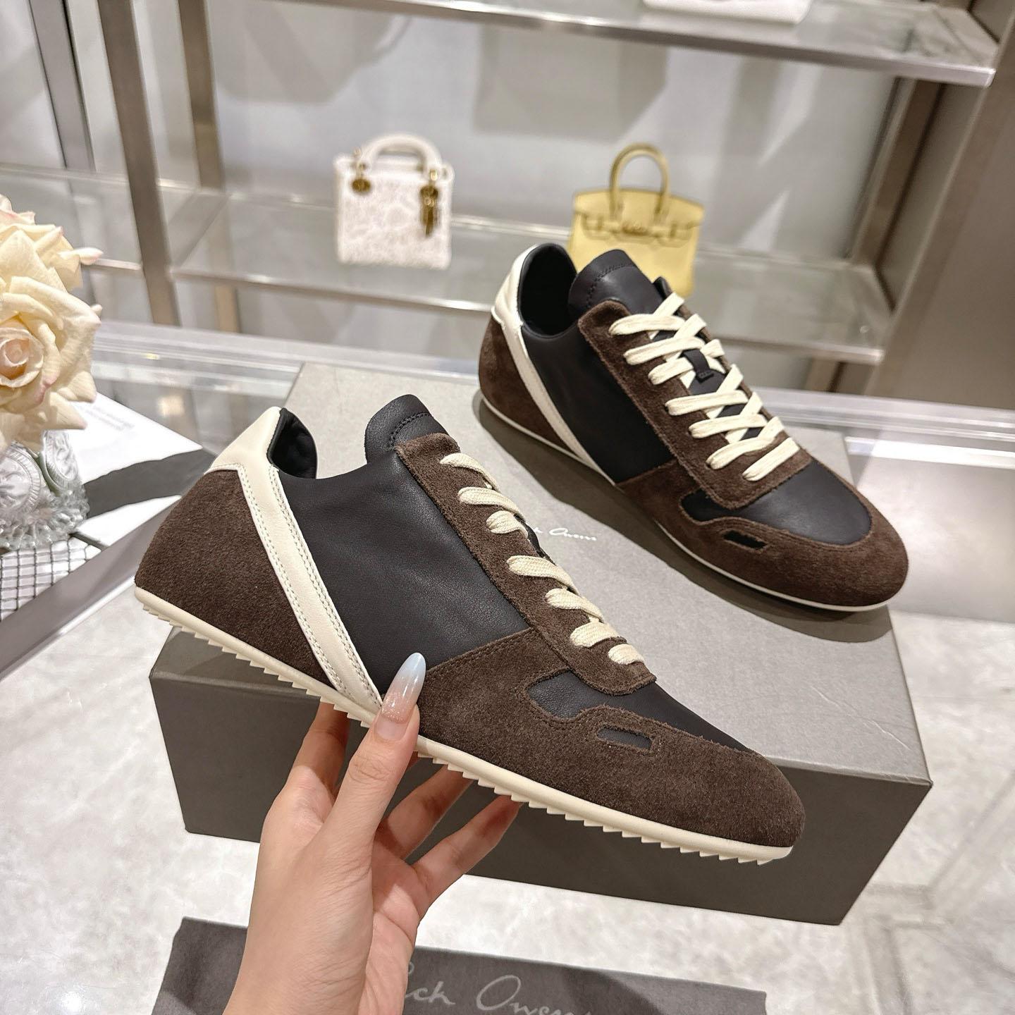 Rick Owens Concordians Minimal Sneaker 'Dark Dust Black' - DesignerGu