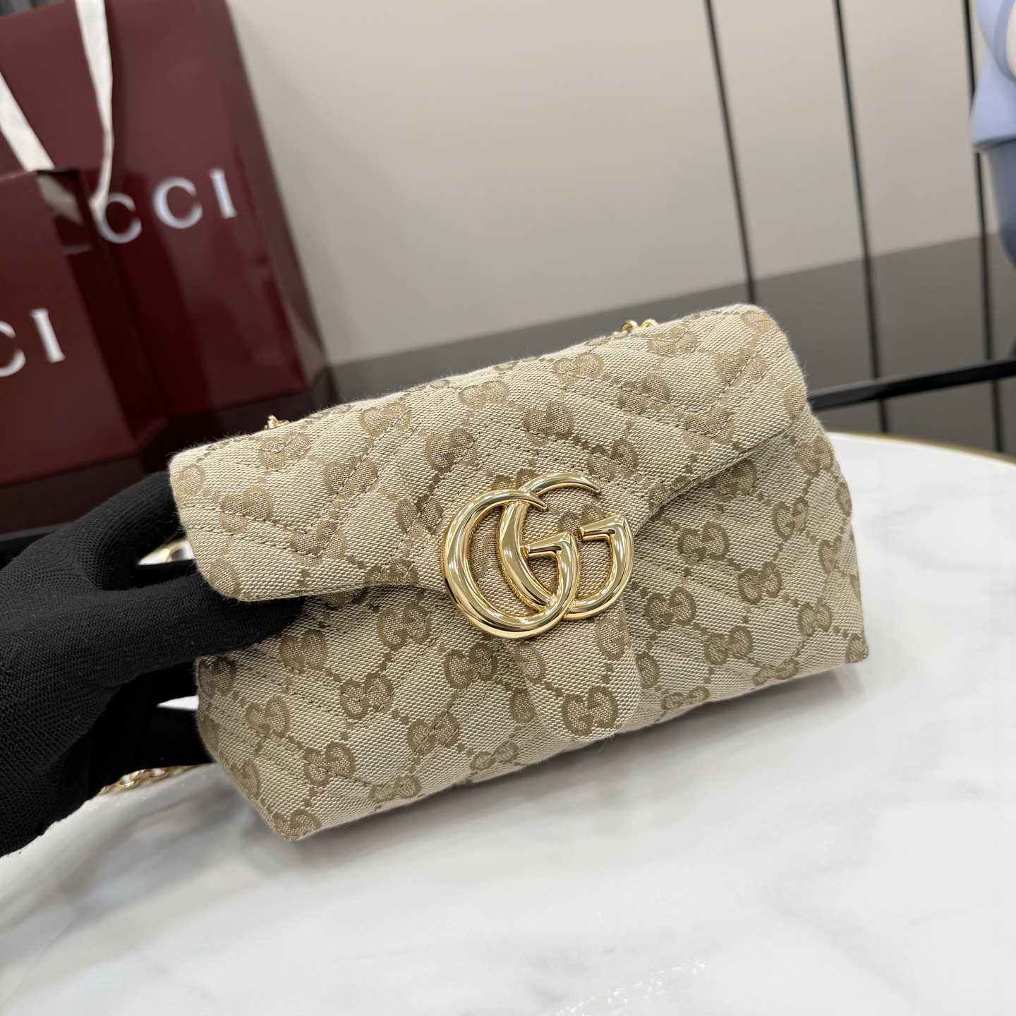 Gucci GG Marmont Mini Shoulder Bag - DesignerGu