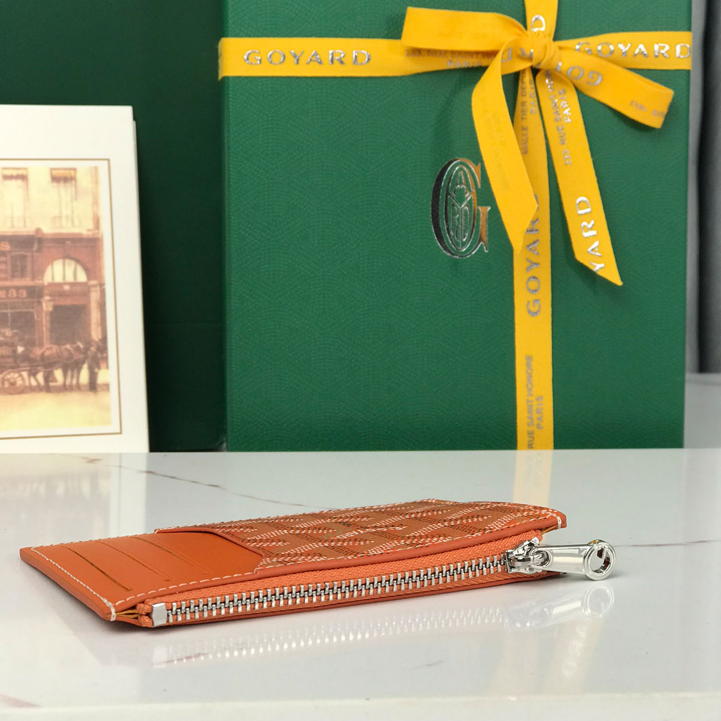 Goyard Bourbon Zipped Card Holder - DesignerGu