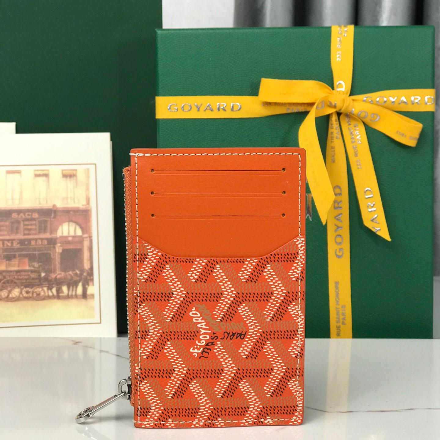 Goyard Bourbon Zipped Card Holder - DesignerGu