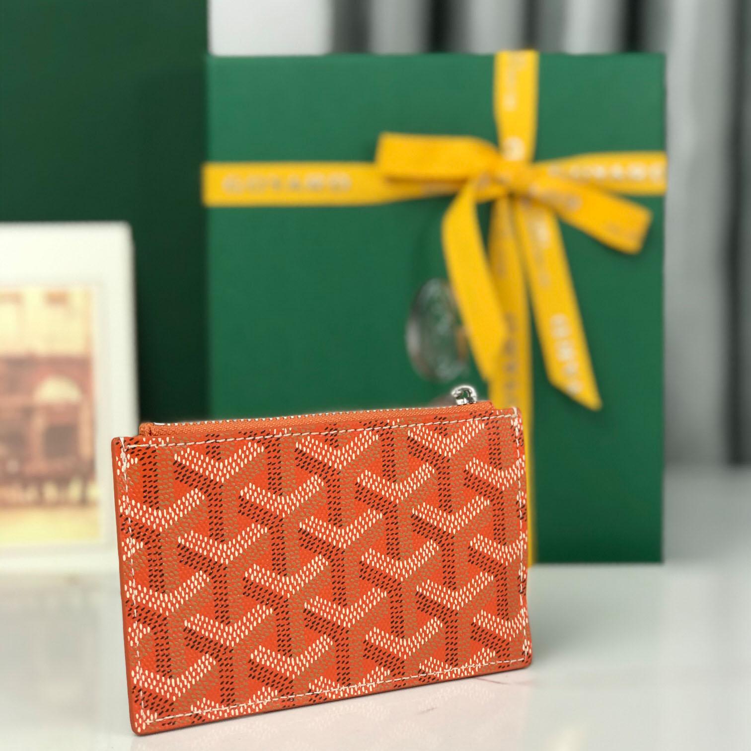 Goyard Bourbon Zipped Card Holder - DesignerGu