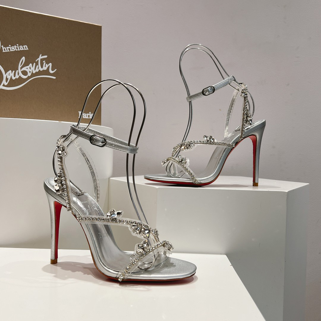 Christian Louboutin Joli Queen Embellished Sandals - DesignerGu