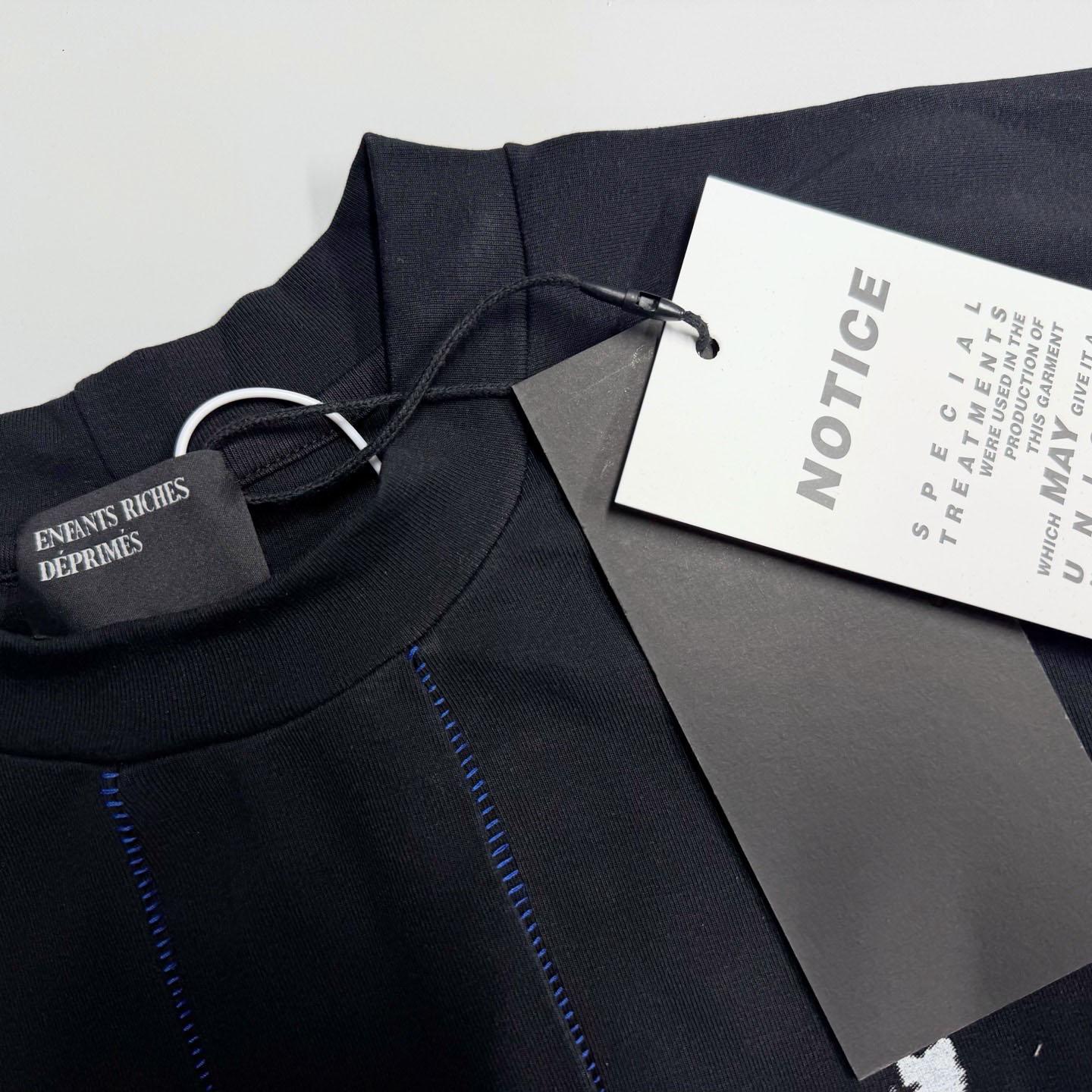 Enfants Riches Deprimes Anton/Hopper Assemblage Raglan T-Shirt 'Faded Black' - DesignerGu