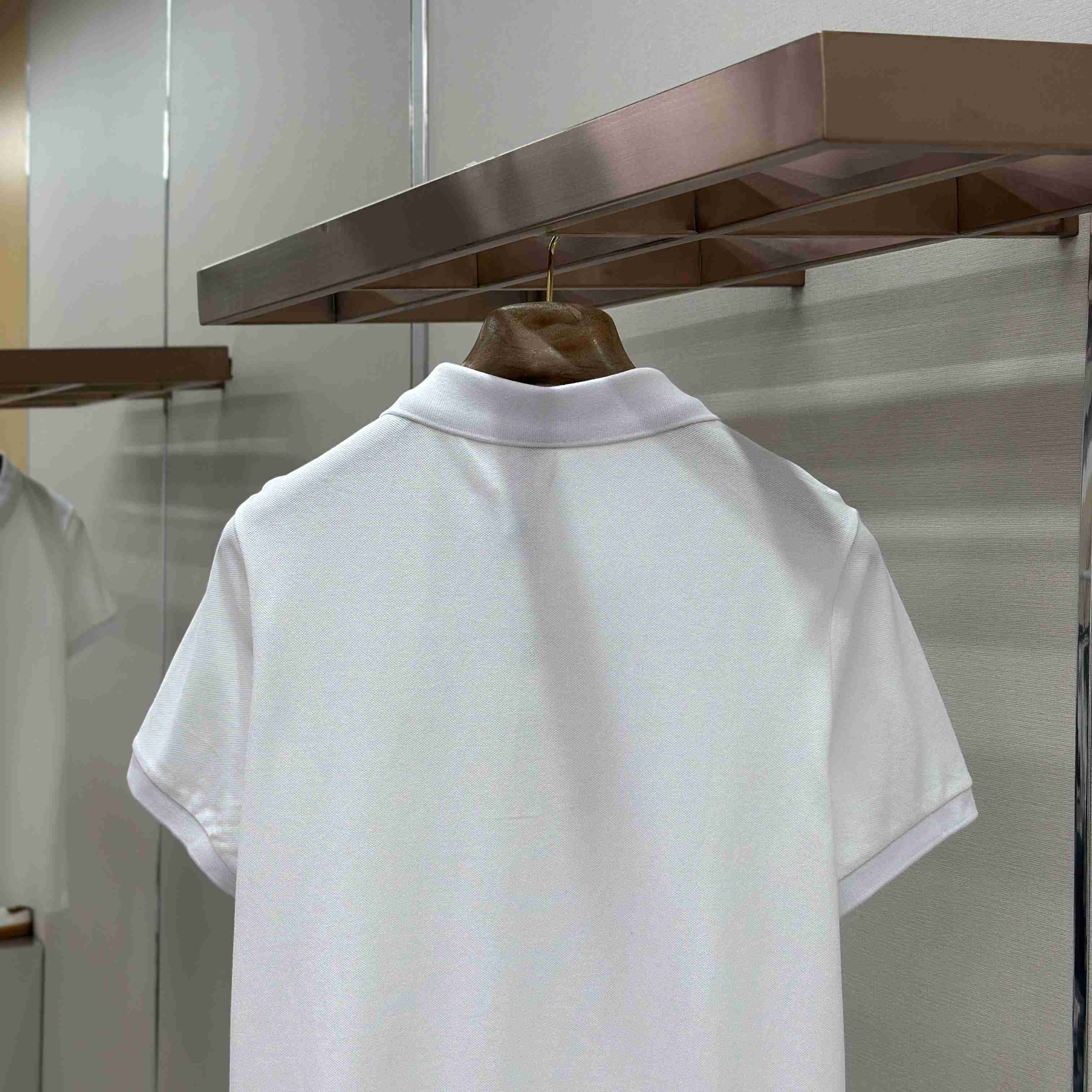 Moncler Logo Patch Cotton Polo Shirt - DesignerGu