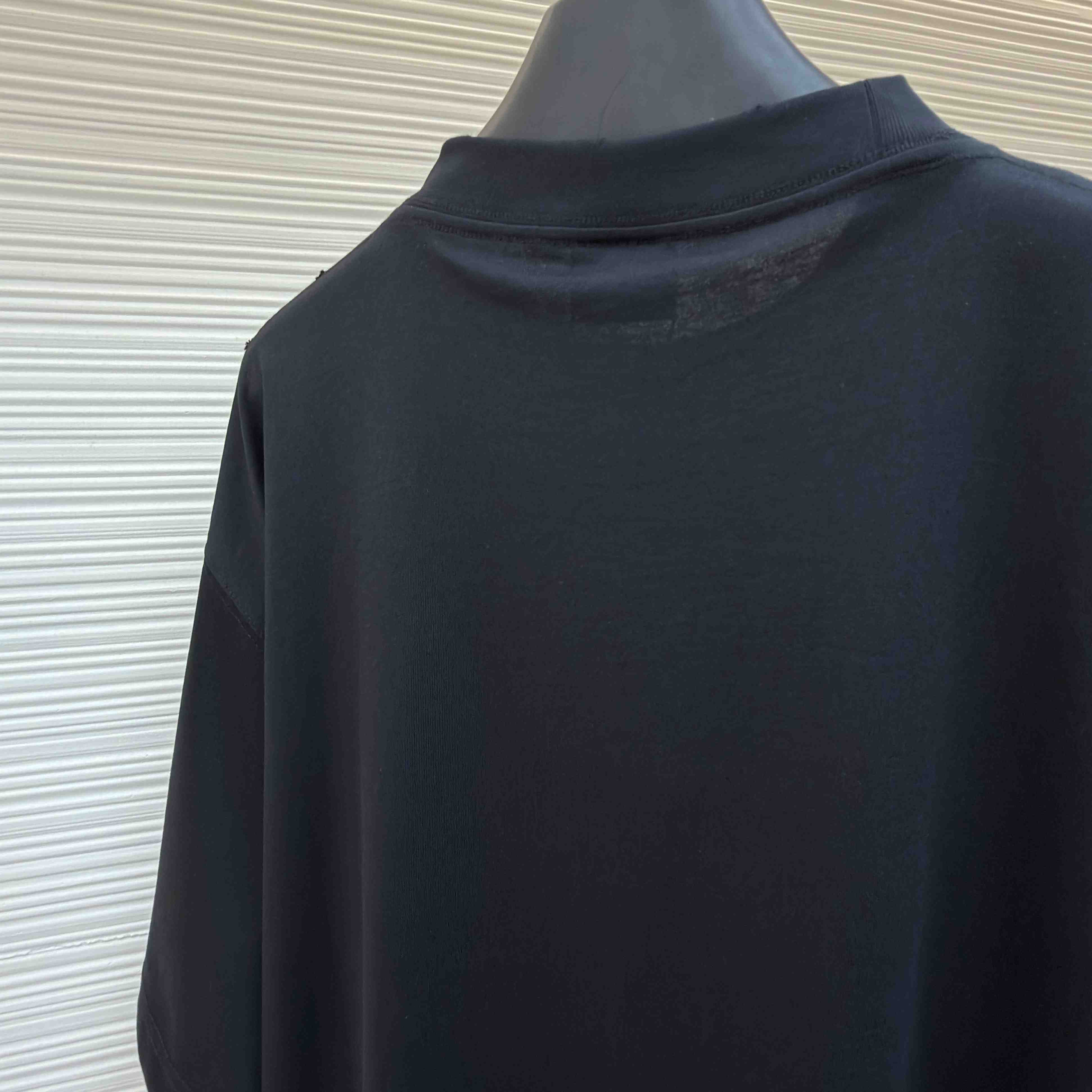 Balenciaga Paris Thunderstorm Oversized T-shirt In Black - DesignerGu