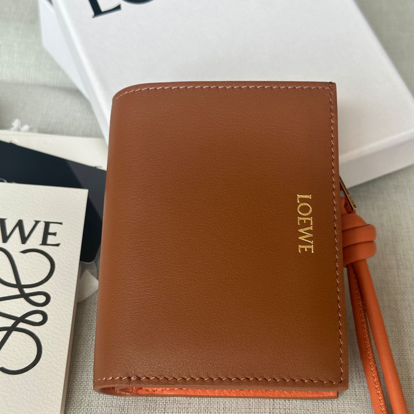 Loewe Knot Compact Wallet - DesignerGu