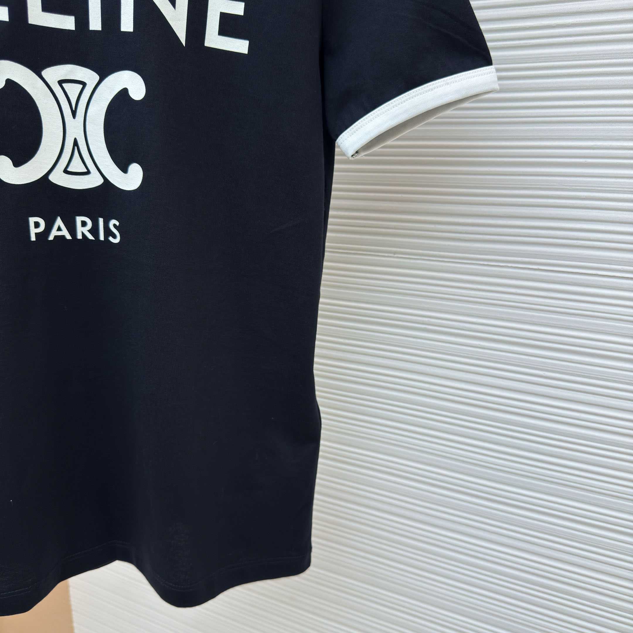 celine Paris T-shirt In Cotton Jersey - DesignerGu