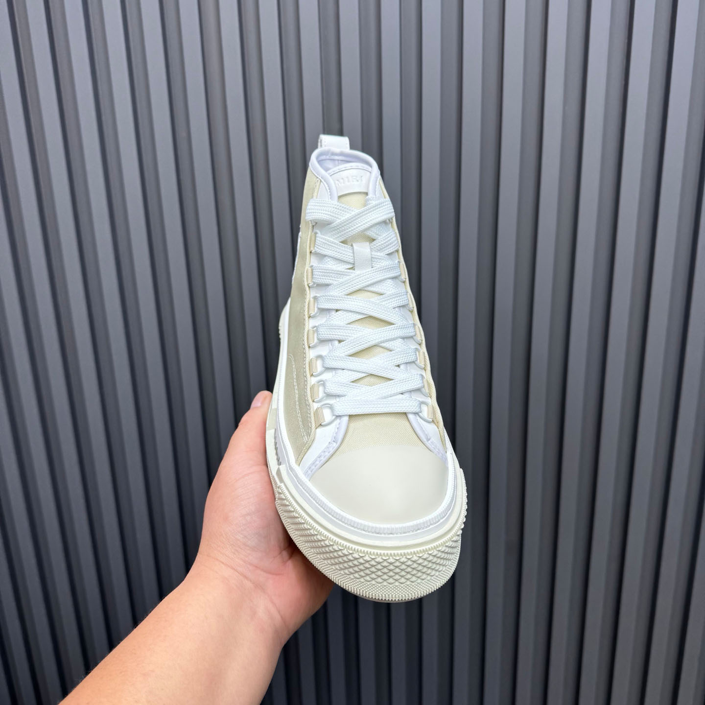 Amiri M.A. Logo Court High 'Alabaster' - DesignerGu