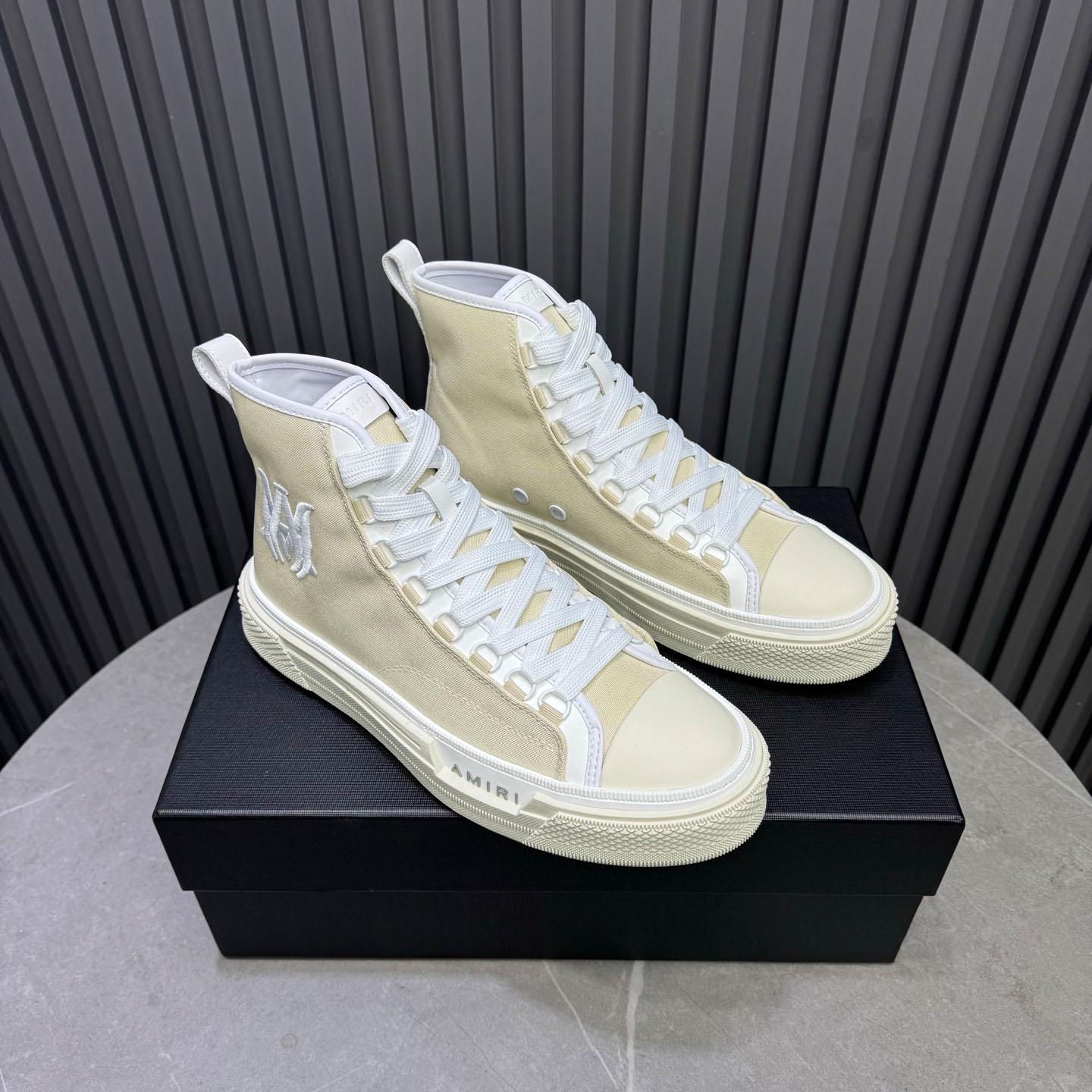 Amiri M.A. Logo Court High 'Alabaster' - DesignerGu
