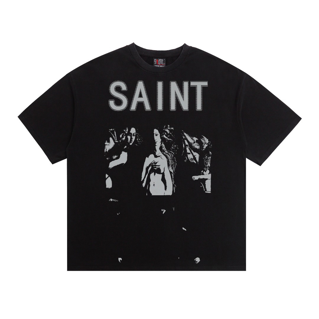 Saint Michael Printed Pattern T-shirt - DesignerGu