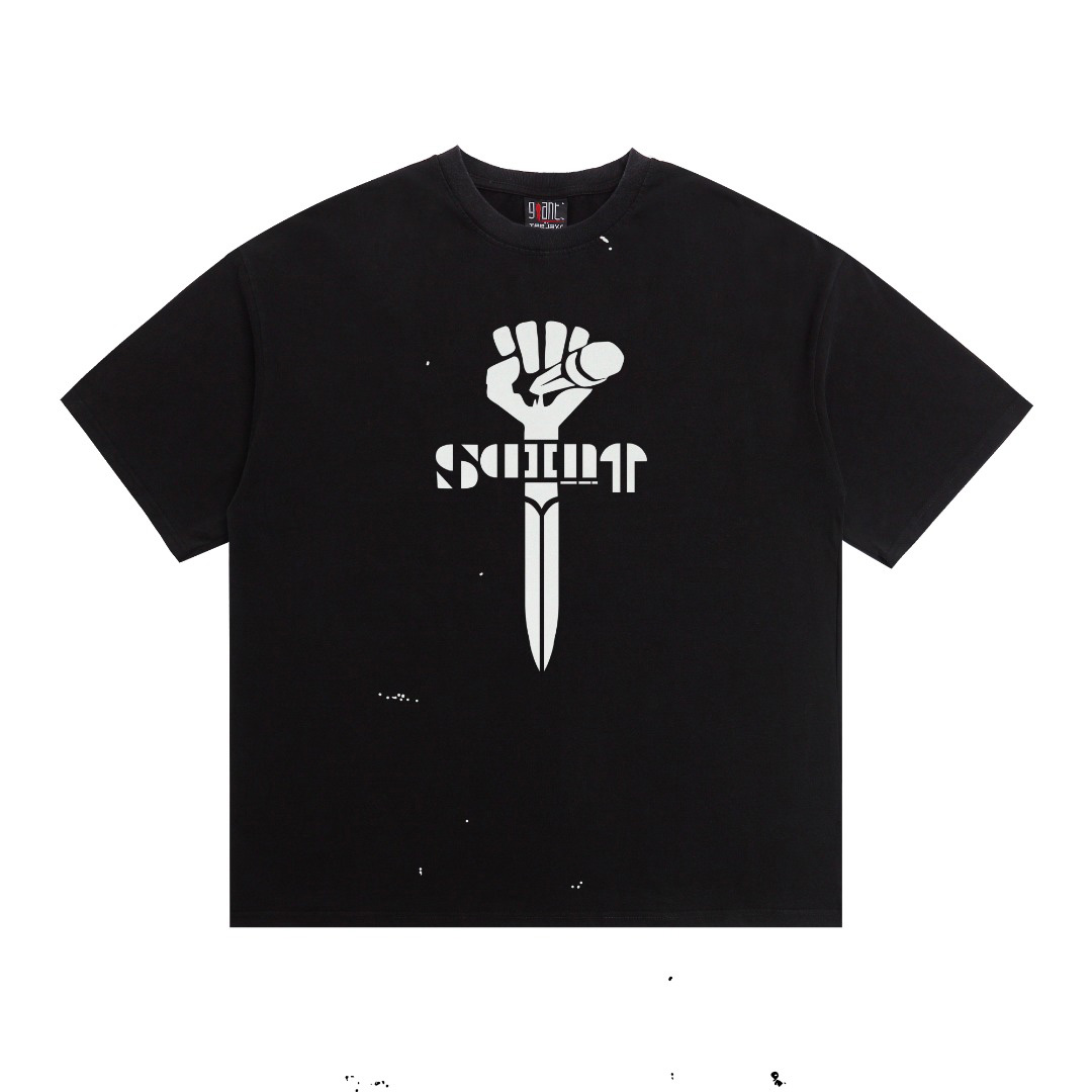 Saint Michael Short-Sleeve Tee 'Black' - DesignerGu