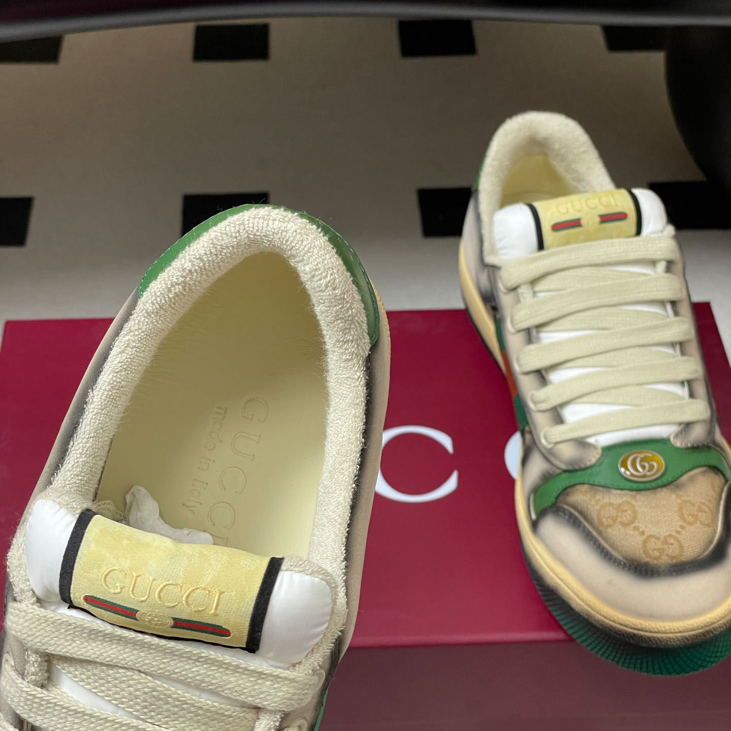 Gucci serigraphy Screener Sneaker - DesignerGu