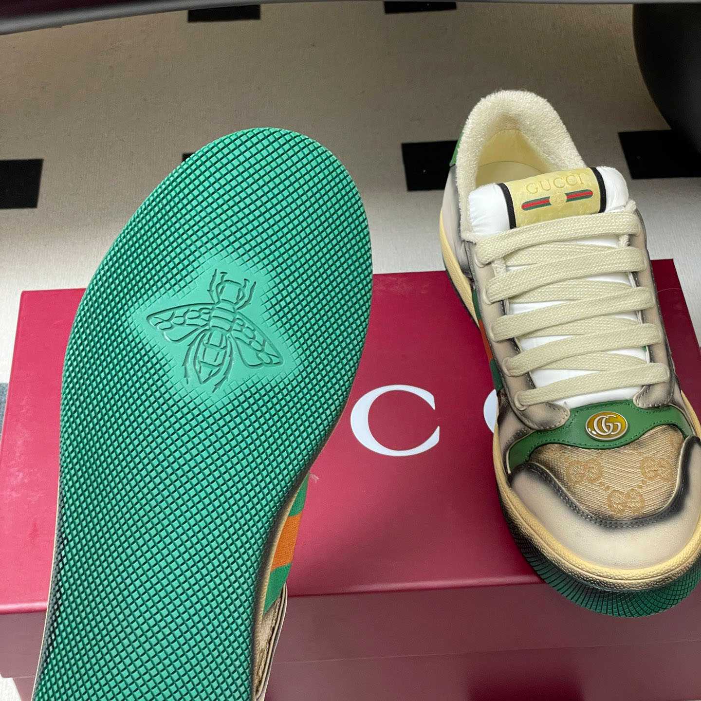 Gucci serigraphy Screener Sneaker - DesignerGu