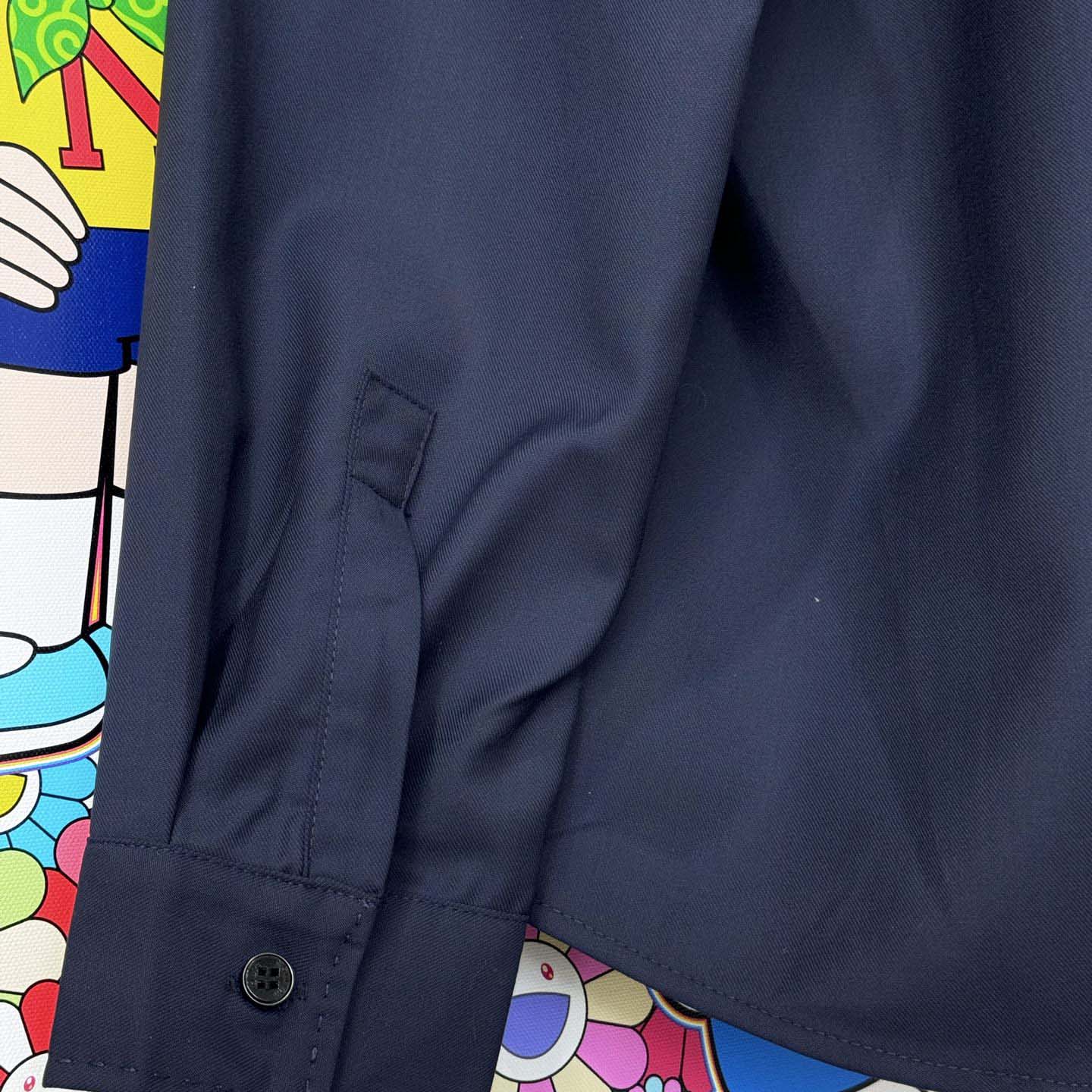 Louis Vuitton Long-Sleeved Cotton-Silk Crepe Shirt  1AJSPT - DesignerGu