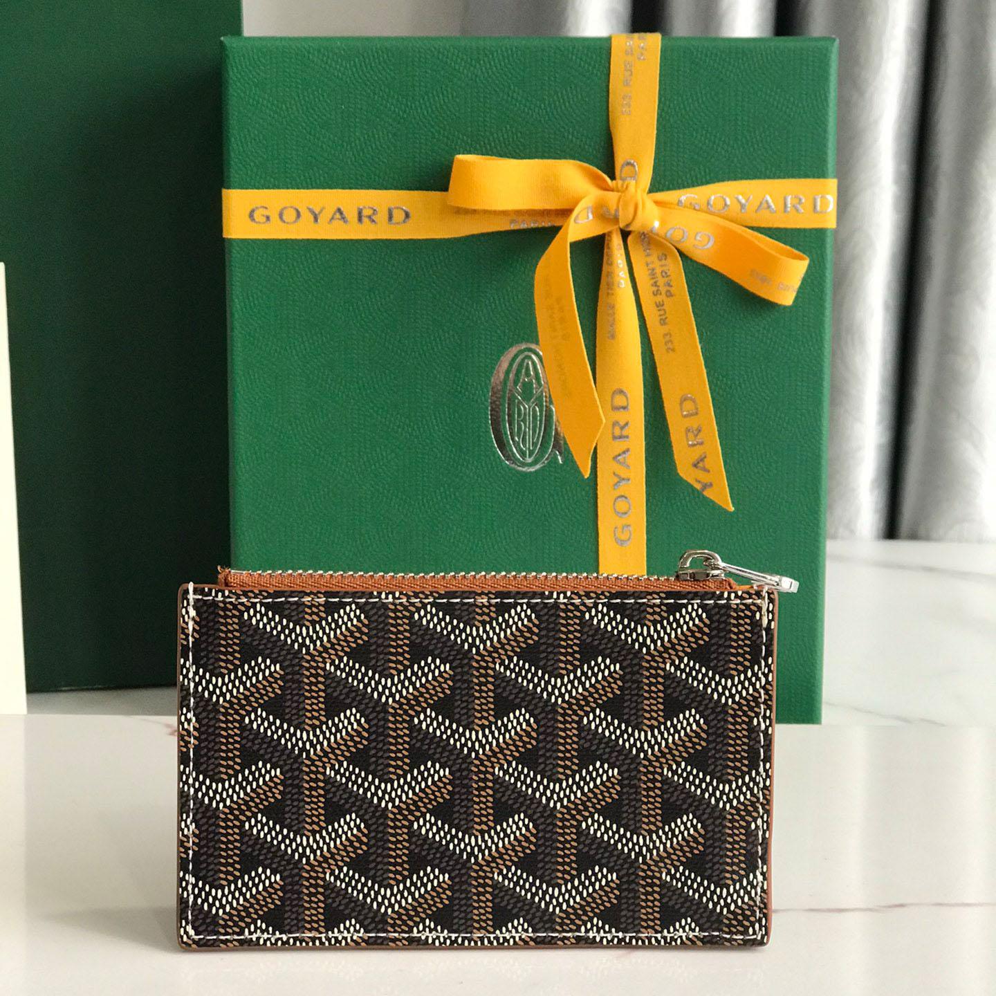Goyard Bourbon Zipped Card Holder - DesignerGu