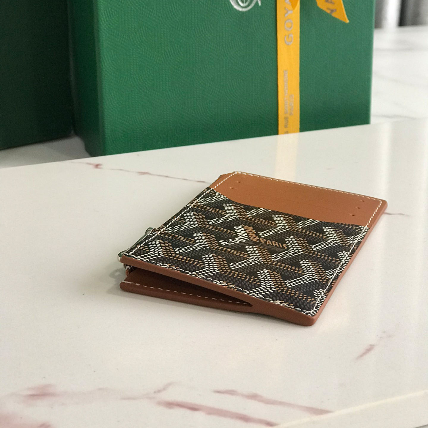 Goyard Bourbon Zipped Card Holder - DesignerGu