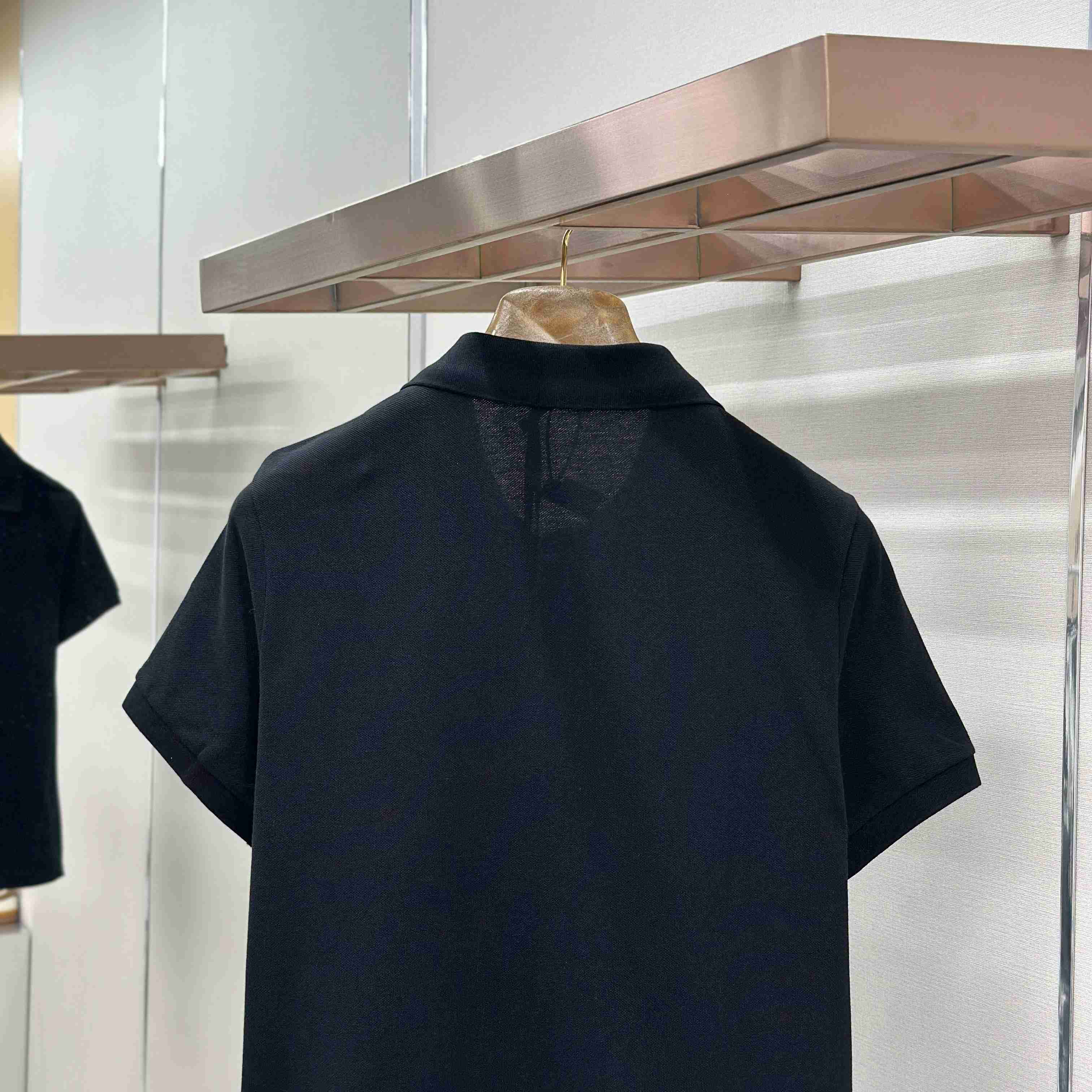 Moncler Logo Patch Cotton Polo Shirt - DesignerGu