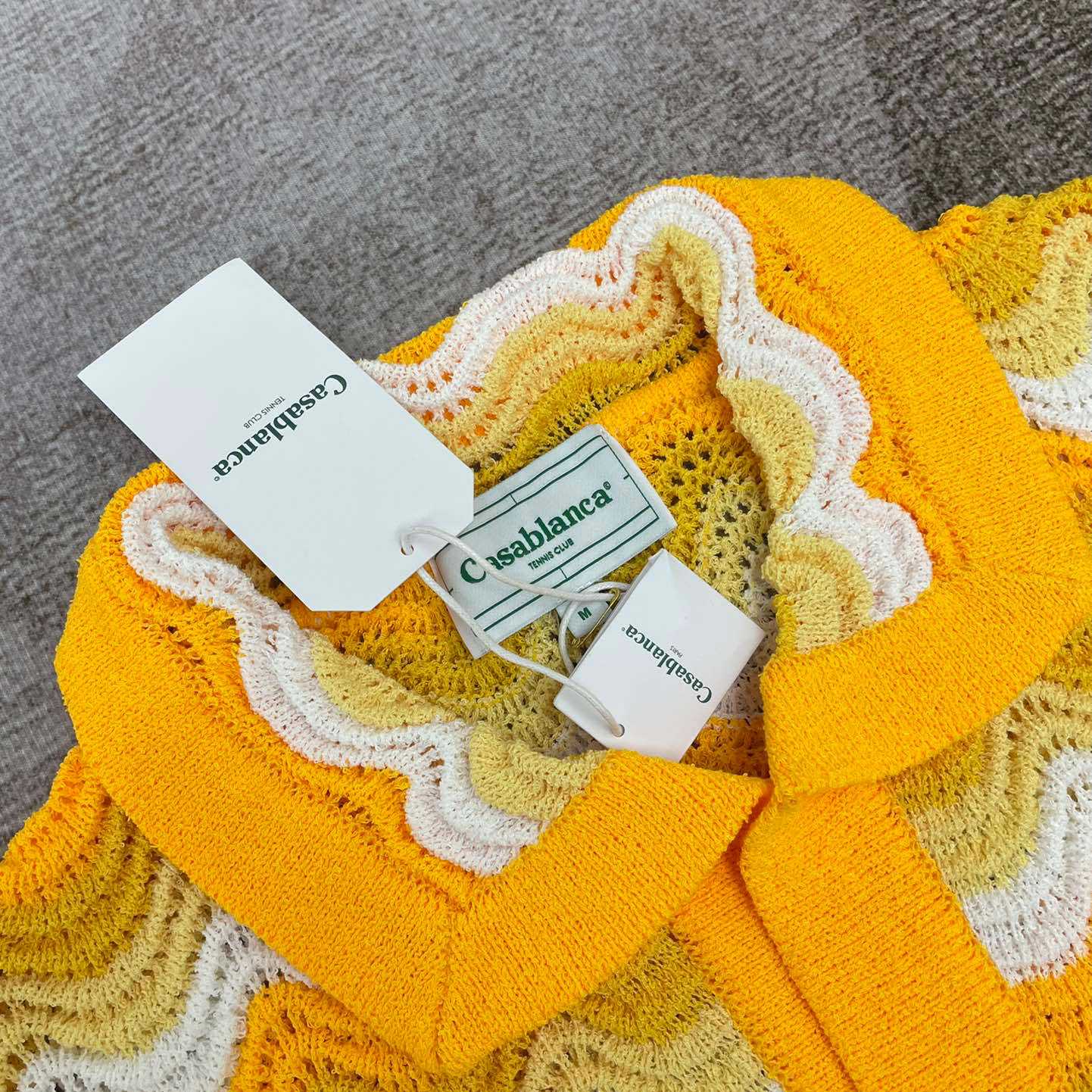 Casablanca Wavy Gradient Open Knit Shirt D009 - DesignerGu