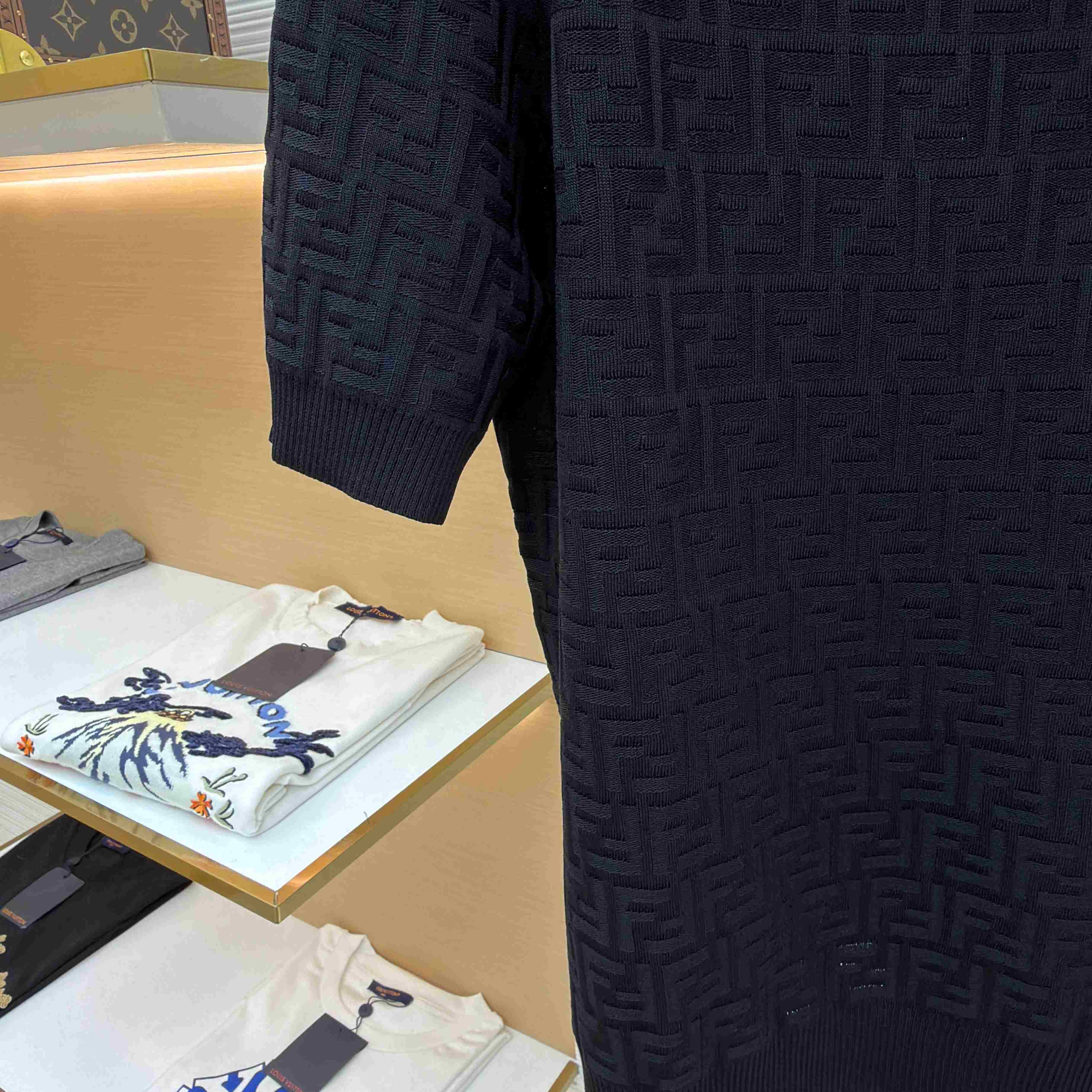 Fendi  Black FF Cotton Pullover - DesignerGu