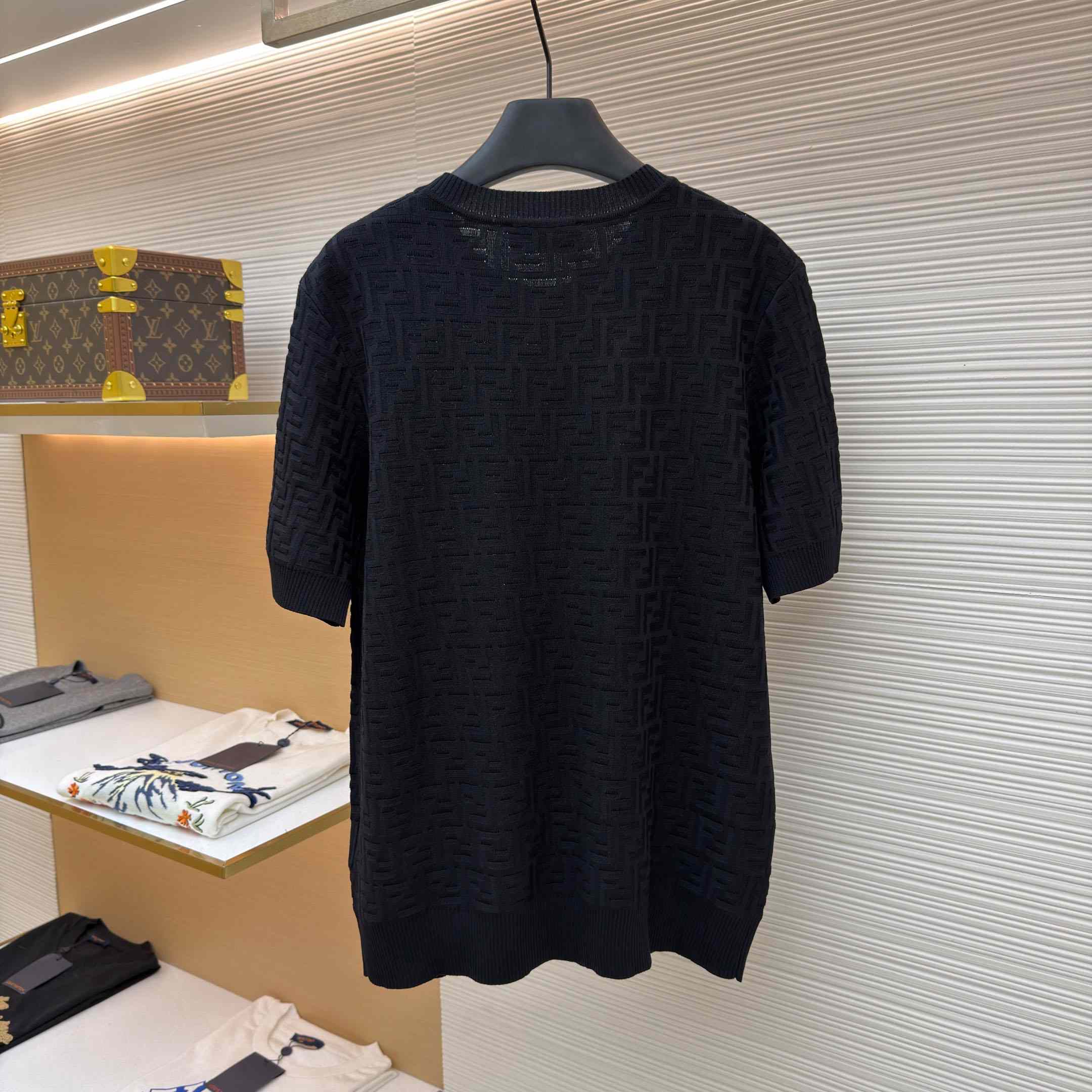 Fendi  Black FF Cotton Pullover - DesignerGu