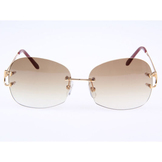 Cartier CT 4193829 Sunglasses In Gold Gradient Brown - DesignerGu