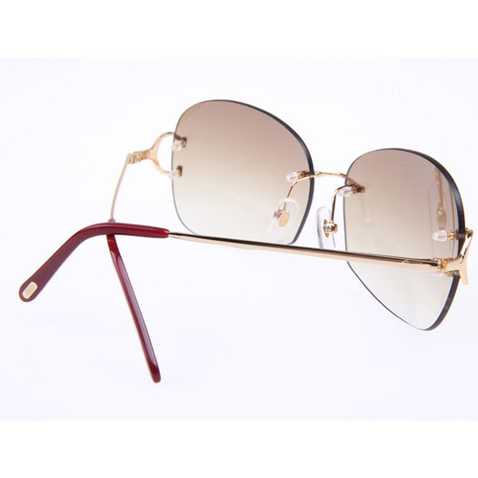 Cartier CT 4193829 Sunglasses In Gold Gradient Brown - DesignerGu