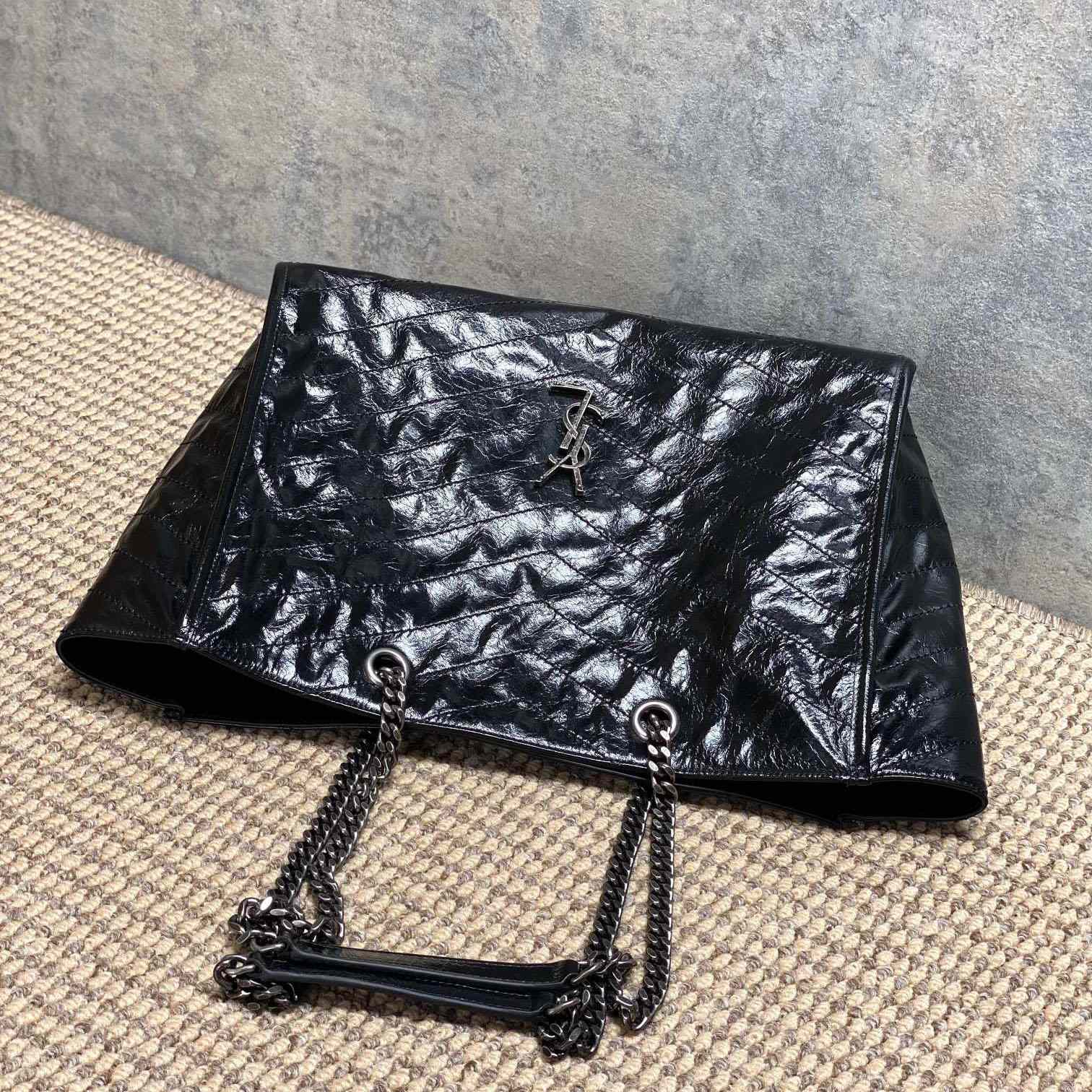 Saint Laurent Niki Textured-Leather Tote - DesignerGu