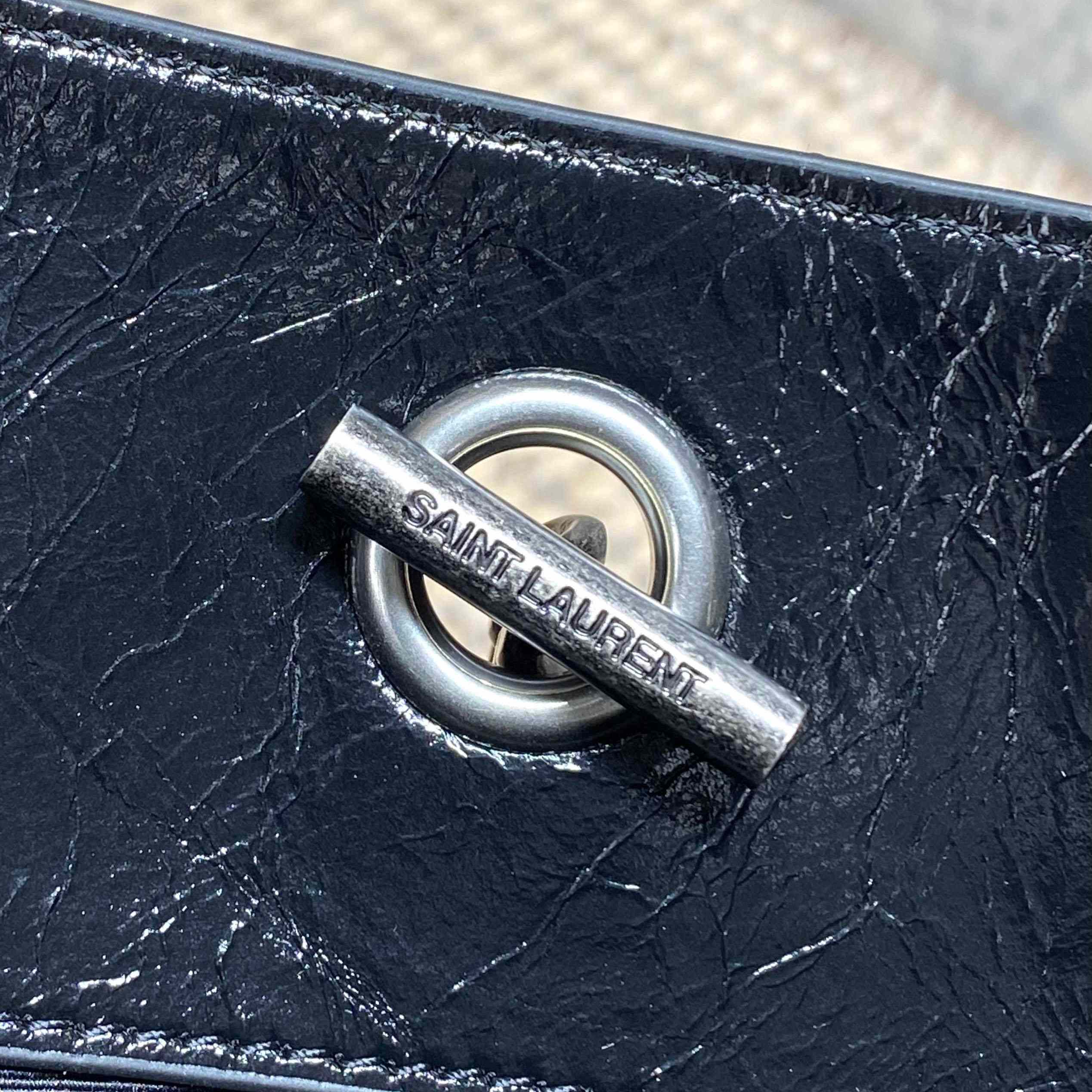 Saint Laurent Niki Textured-Leather Tote - DesignerGu