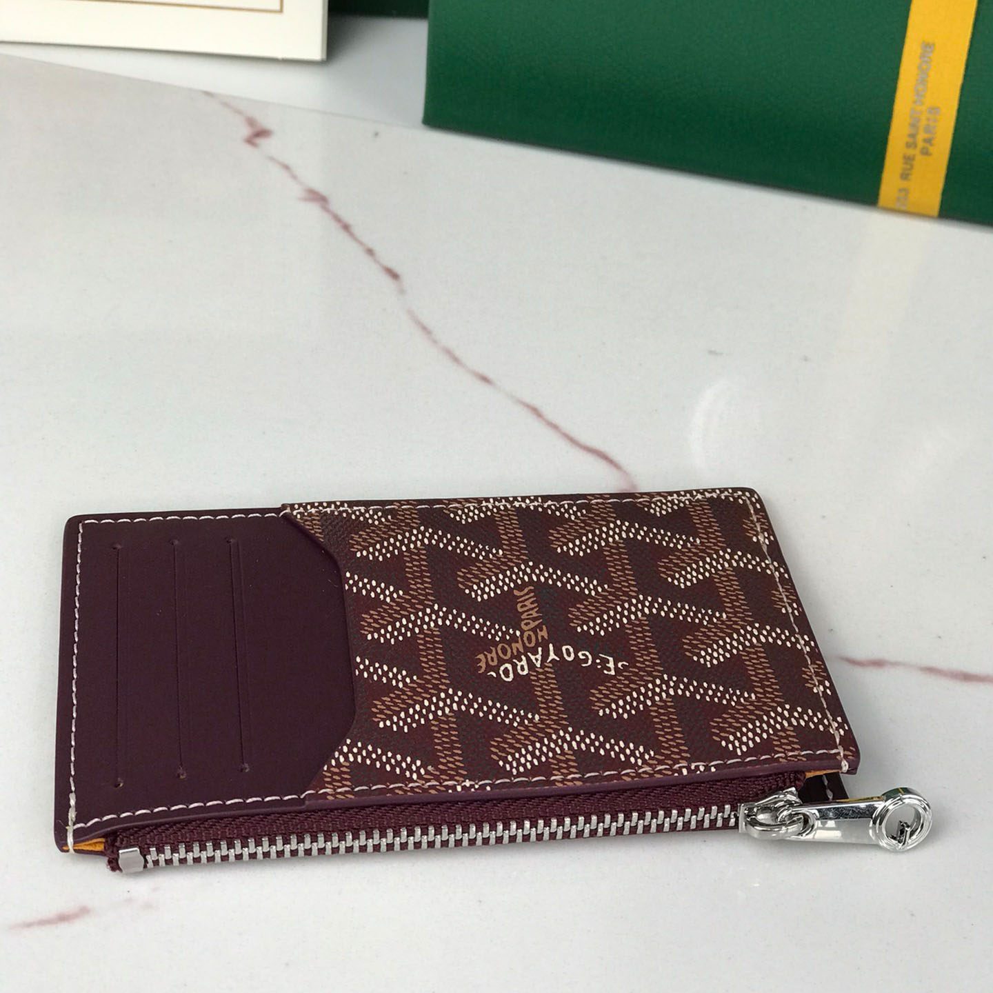 Goyard Bourbon Zipped Card Holder - DesignerGu