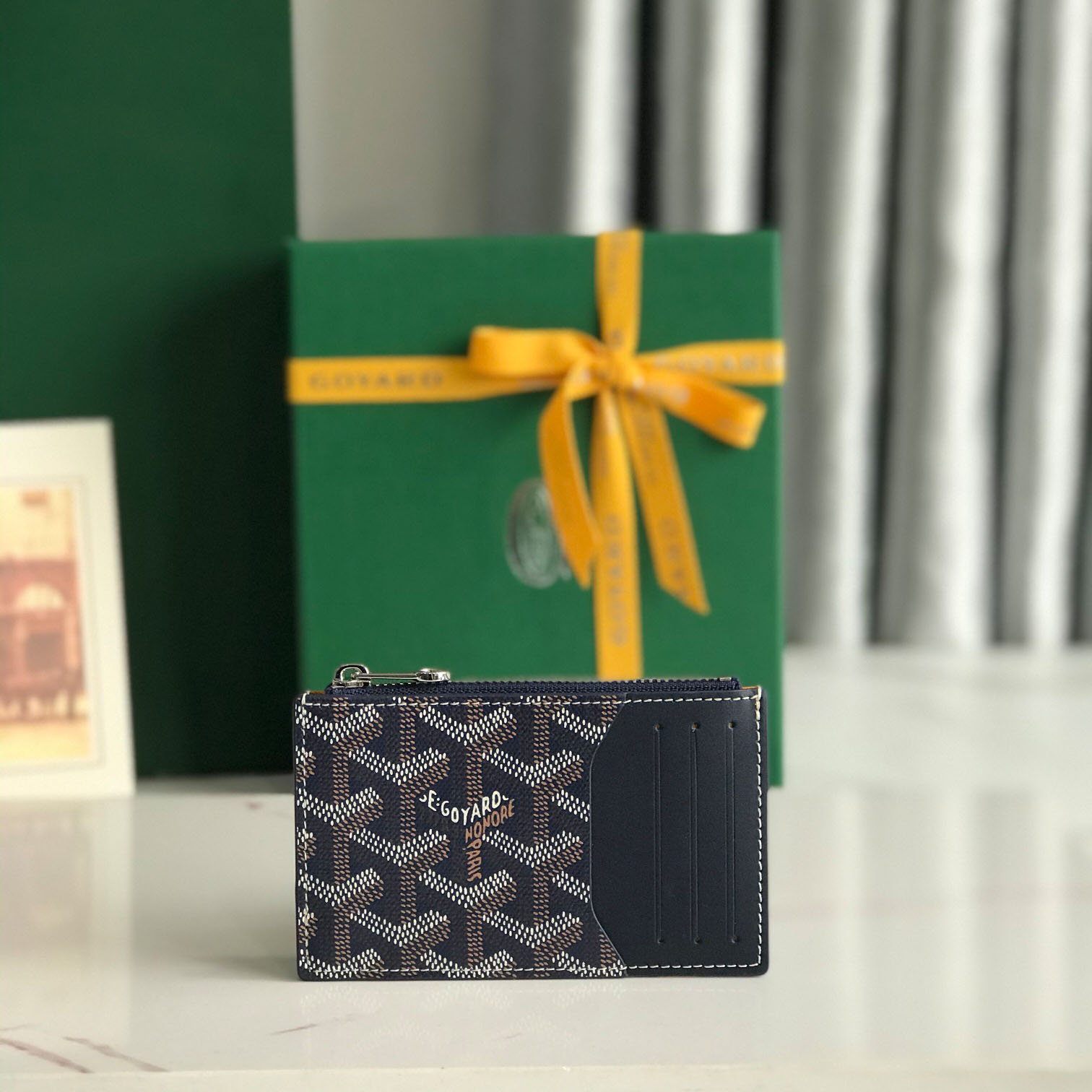 Goyard Bourbon Zipped Card Holder - DesignerGu