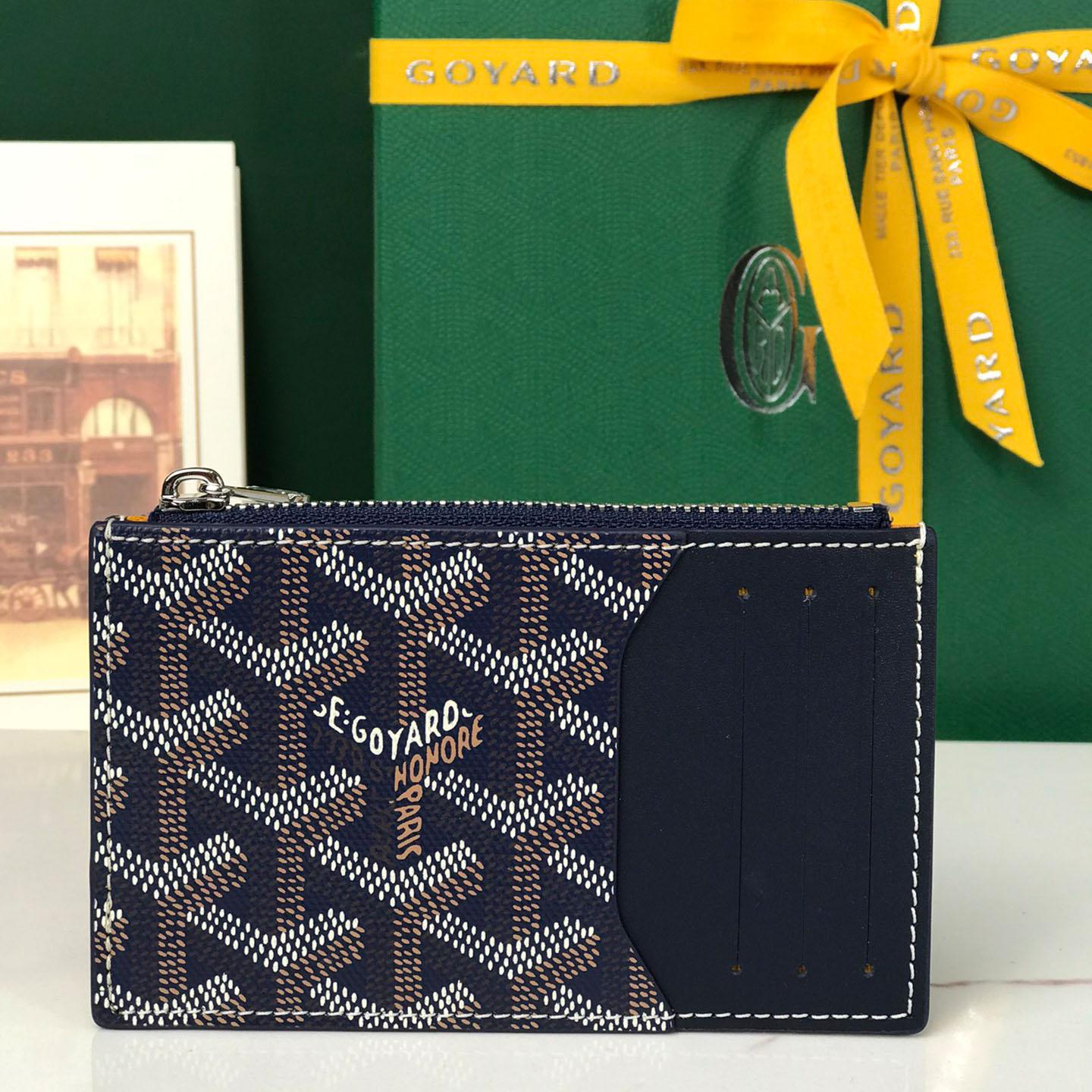 Goyard Bourbon Zipped Card Holder - DesignerGu